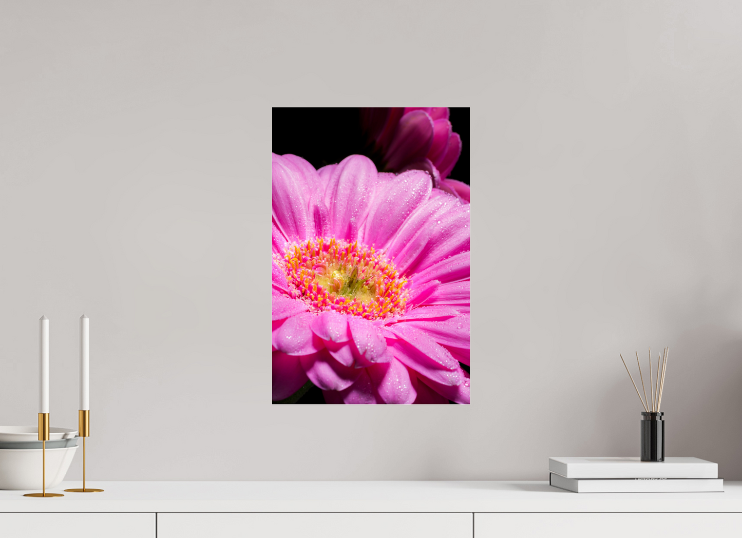 30 x 45 cm, Glänzender Foto-Abzug Acrylglas Gerbera_01