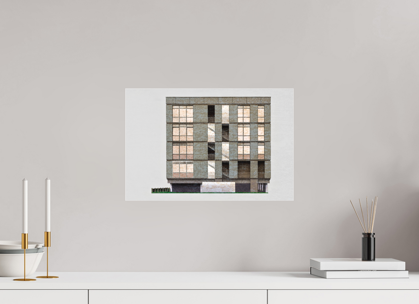 45 x 30 cm, Fine Art Acrylglas Matt Ascending_Stairs