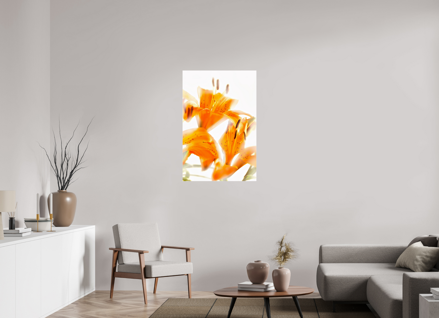 70 x 105 cm, Glänzender Foto-Abzug Acrylglas Lilie_07