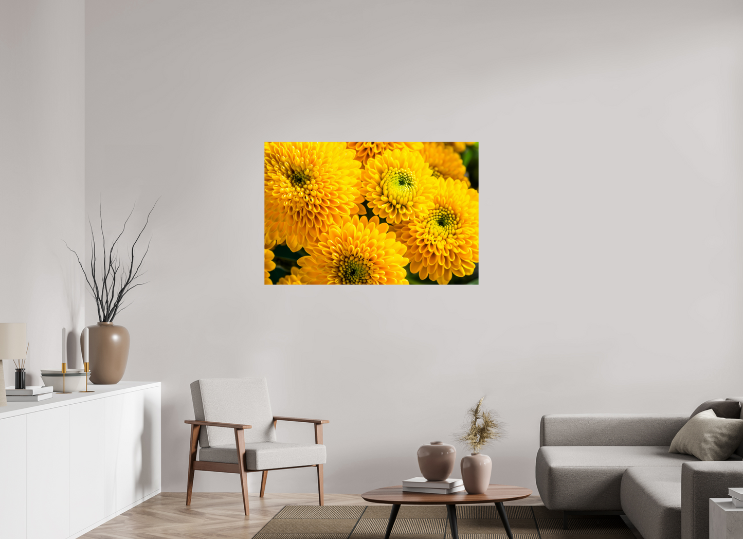 120 x 80 cm, Fine Art Print Baryta auf Alu-Dibond Chrysanthemen-06