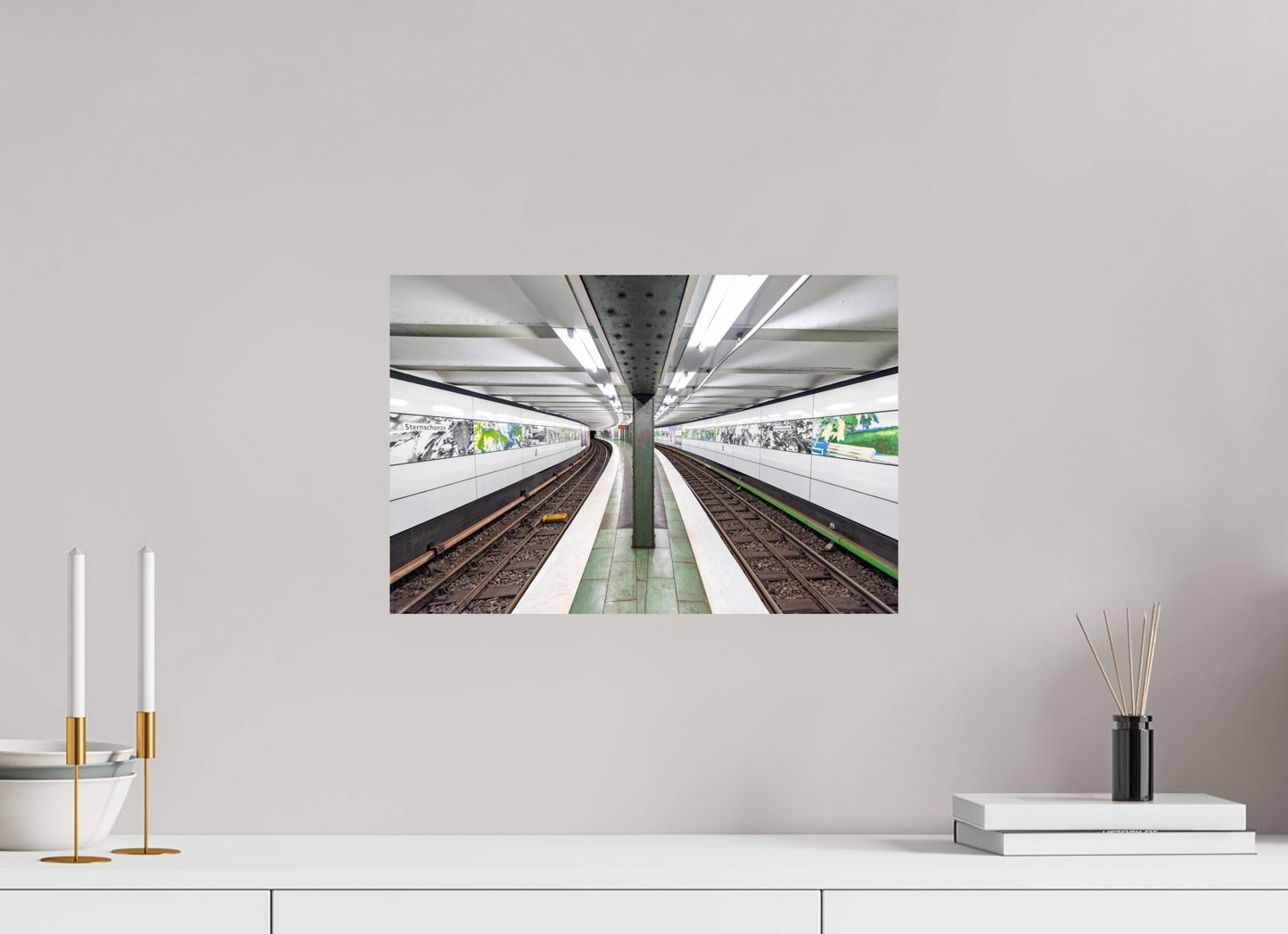 45 x 30 cm, Fine Art Print Metallic Edition Sternchanze #1 Hamburg