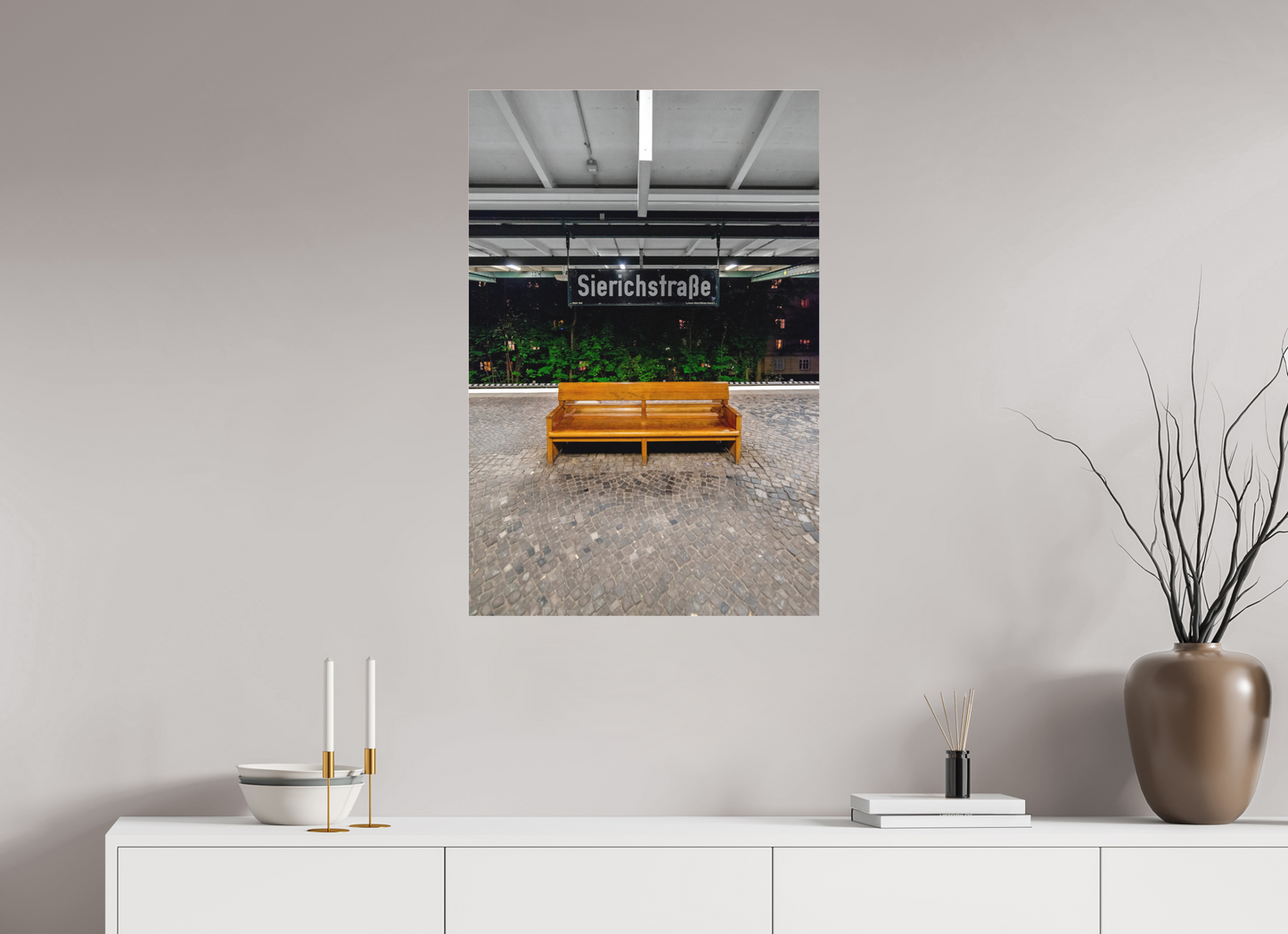 60 x 90 cm, Fine Art Acrylglas Matt Sierichstrasse #2 Hamburg