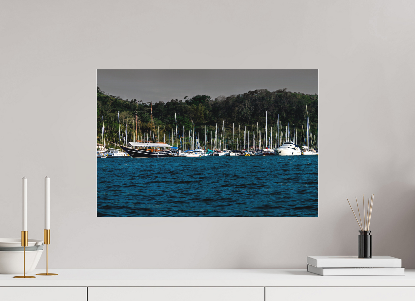 60 x 40 cm, Fine Art Acrylglas Matt Baía de Paraty - Paraty - RJ