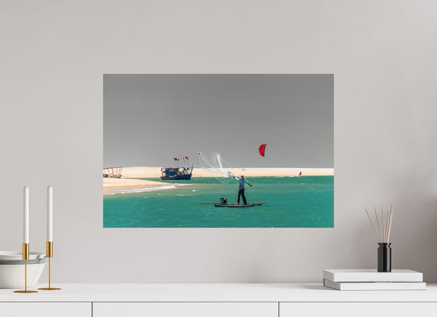 60 x 40 cm, Fine Art Print auf Alu-Dibond ohne Aufhang Barra Nova - Cascavel - CE