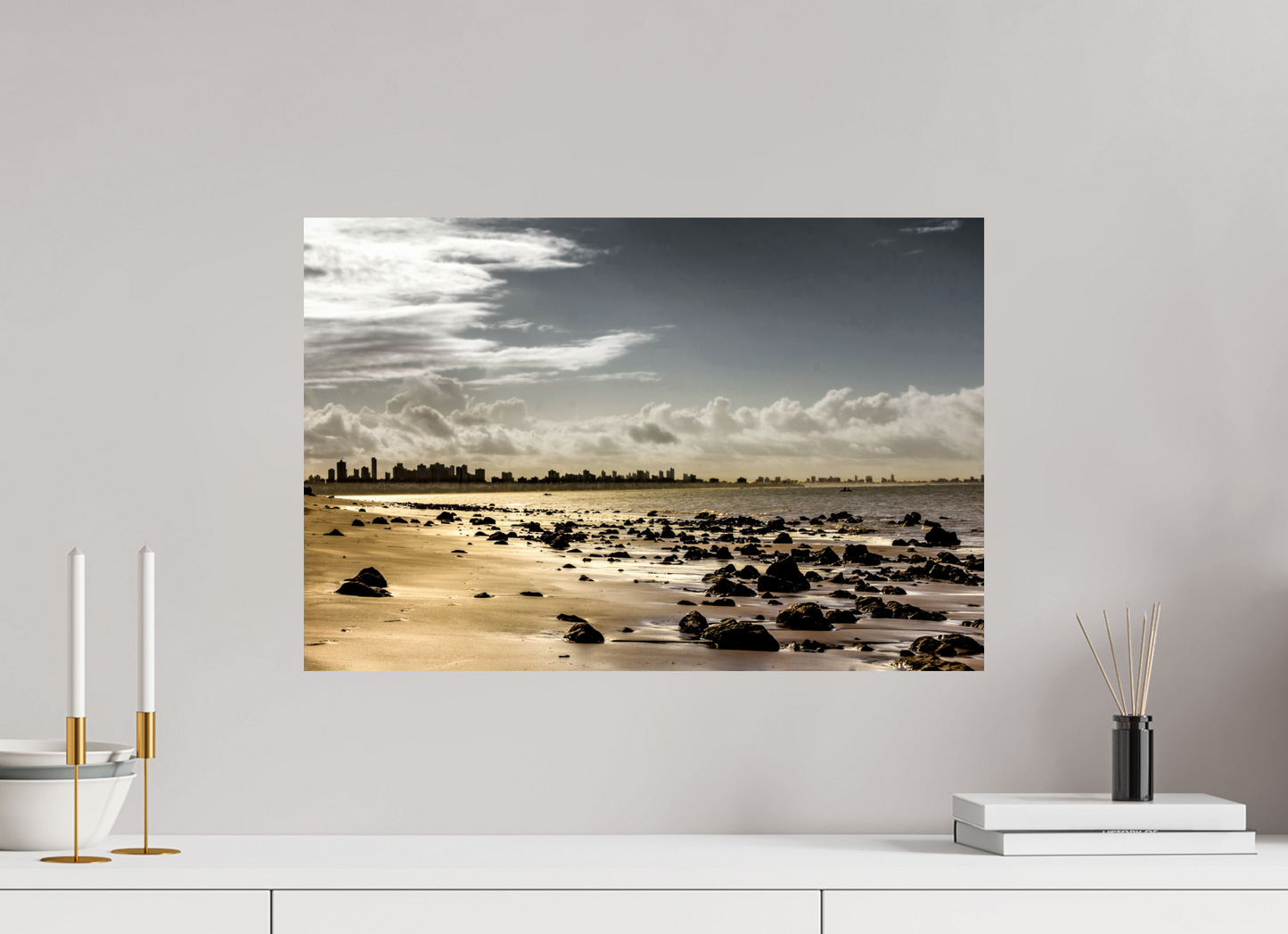 60 x 40 cm, Fine Art Print auf Alu-Dibond ohne Aufhang Ponta do Seixas, João Pessoa - PB