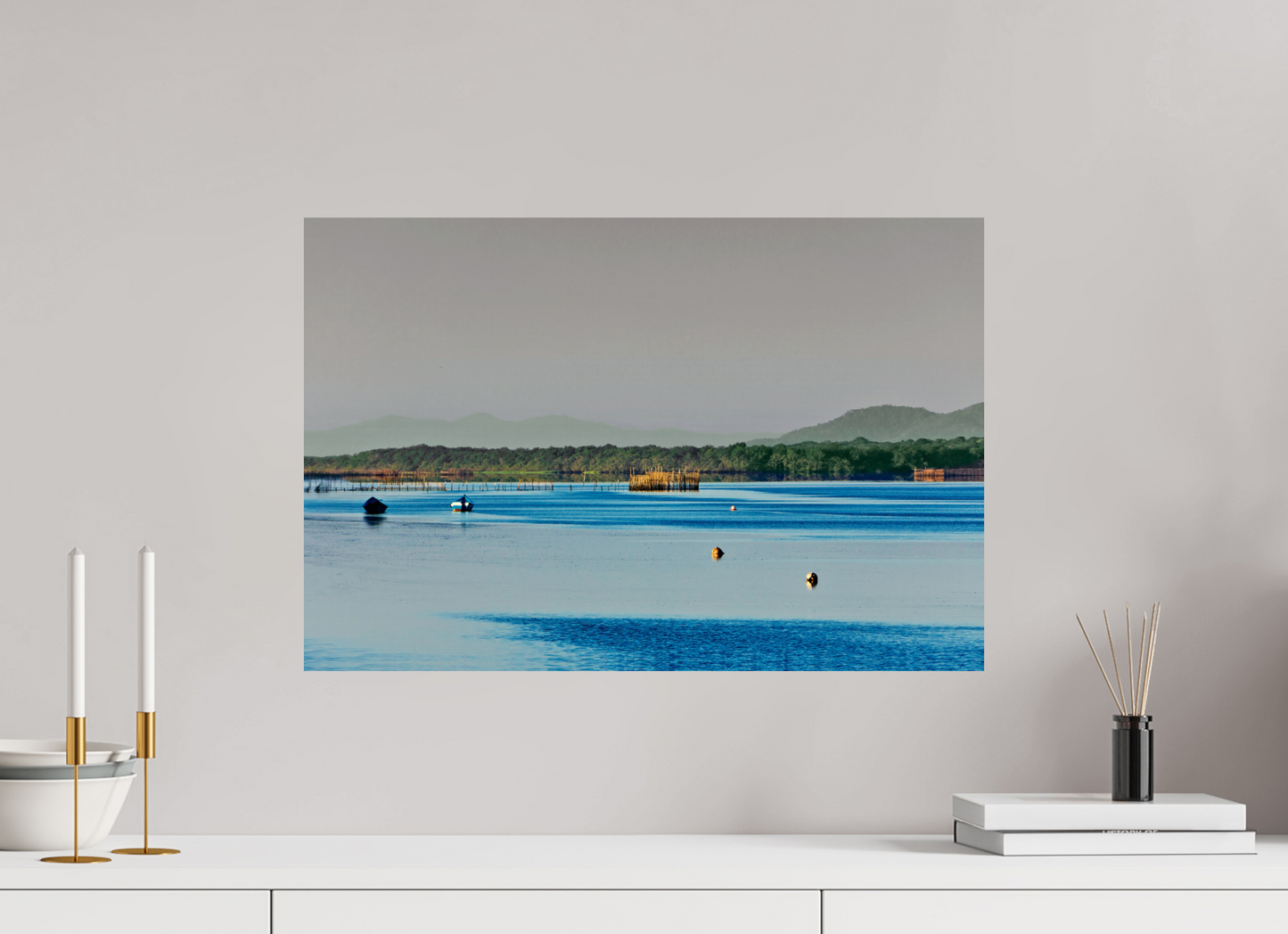 60 x 40 cm, Fine Art Print auf Alu-Dibond ohne Aufhang #9 Porto Cubatão - Cananéia - SP