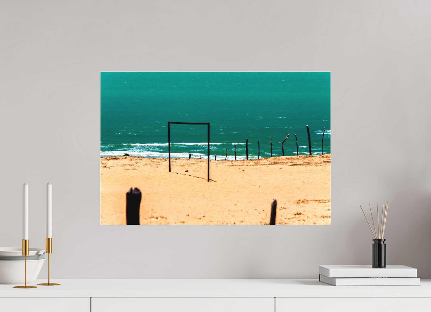 60 x 40 cm, Fine Art Acrylglas Matt Ponta do Mel - Areia Branca - RN #2