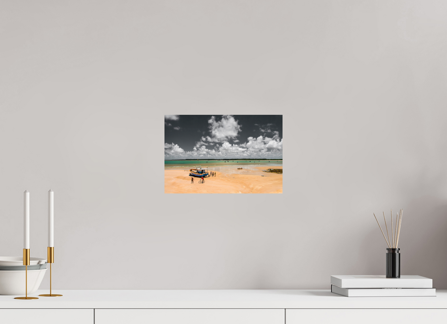 30 x 20 cm, Fine Art Print auf Alu-Dibond ohne Aufhang Pontal de Coruripe - Coruripe - AL