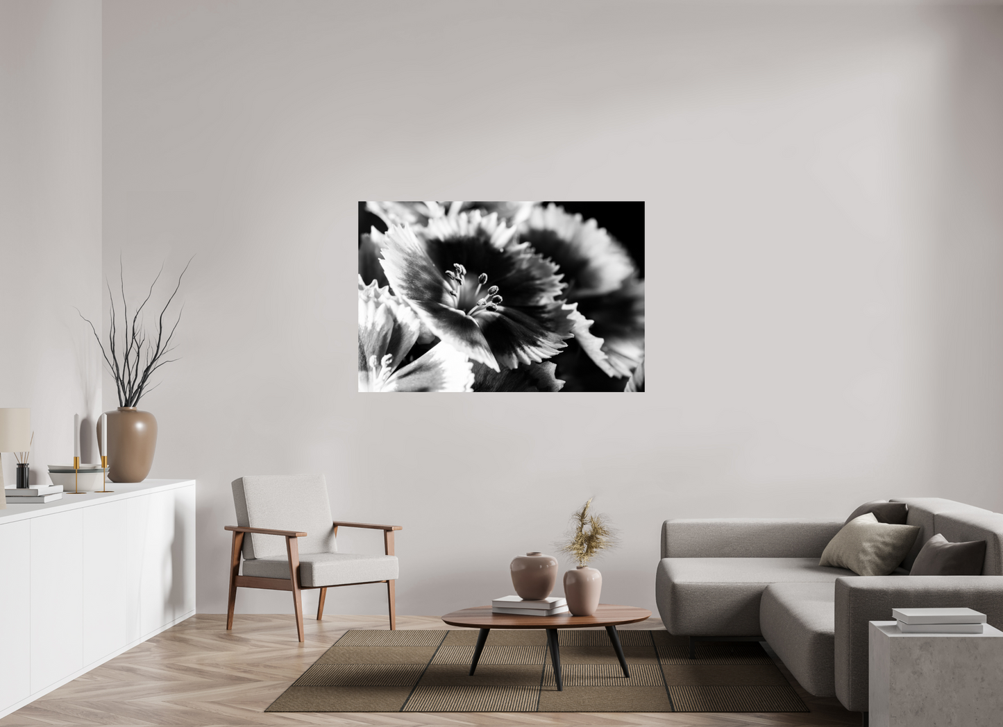 150 x 100 cm, Fine Art Print Baryta auf Alu-Dibond Bartnelke_03