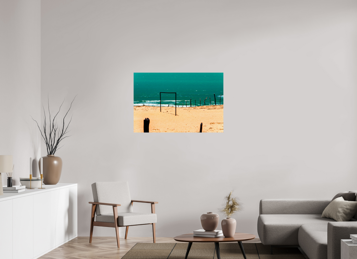 105 x 70 cm, Fine Art Print auf Alu-Dibond ohne Aufhang Ponta do Mel - Areia Branca - RN #2