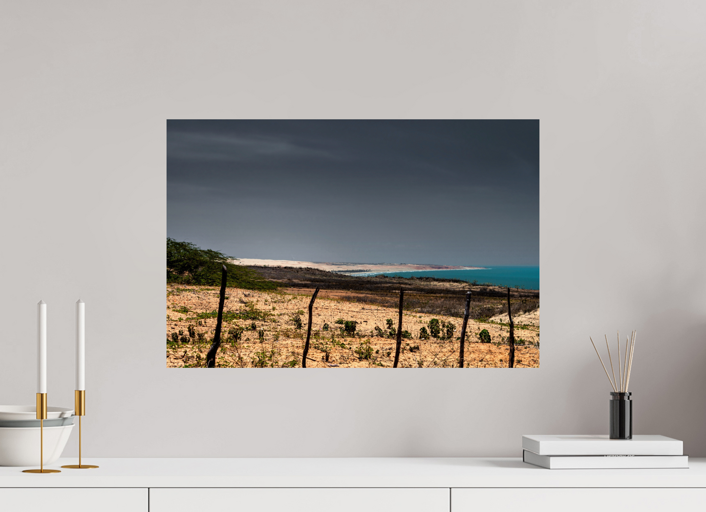 60 x 40 cm, Fine Art Print auf Alu-Dibond ohne Aufhang Ponta do Mel - Areia Branca - RN #3