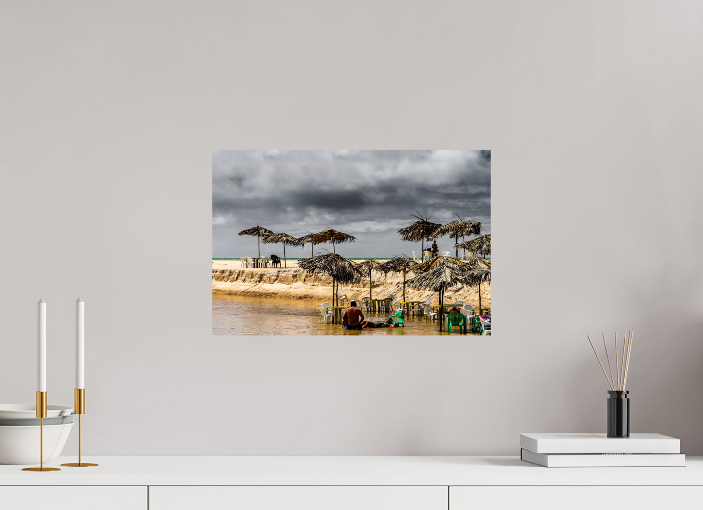 45 x 30 cm, Fine Art Print auf Alu-Dibond ohne Aufhang Praia Bela - Pitimbu - PB #2
