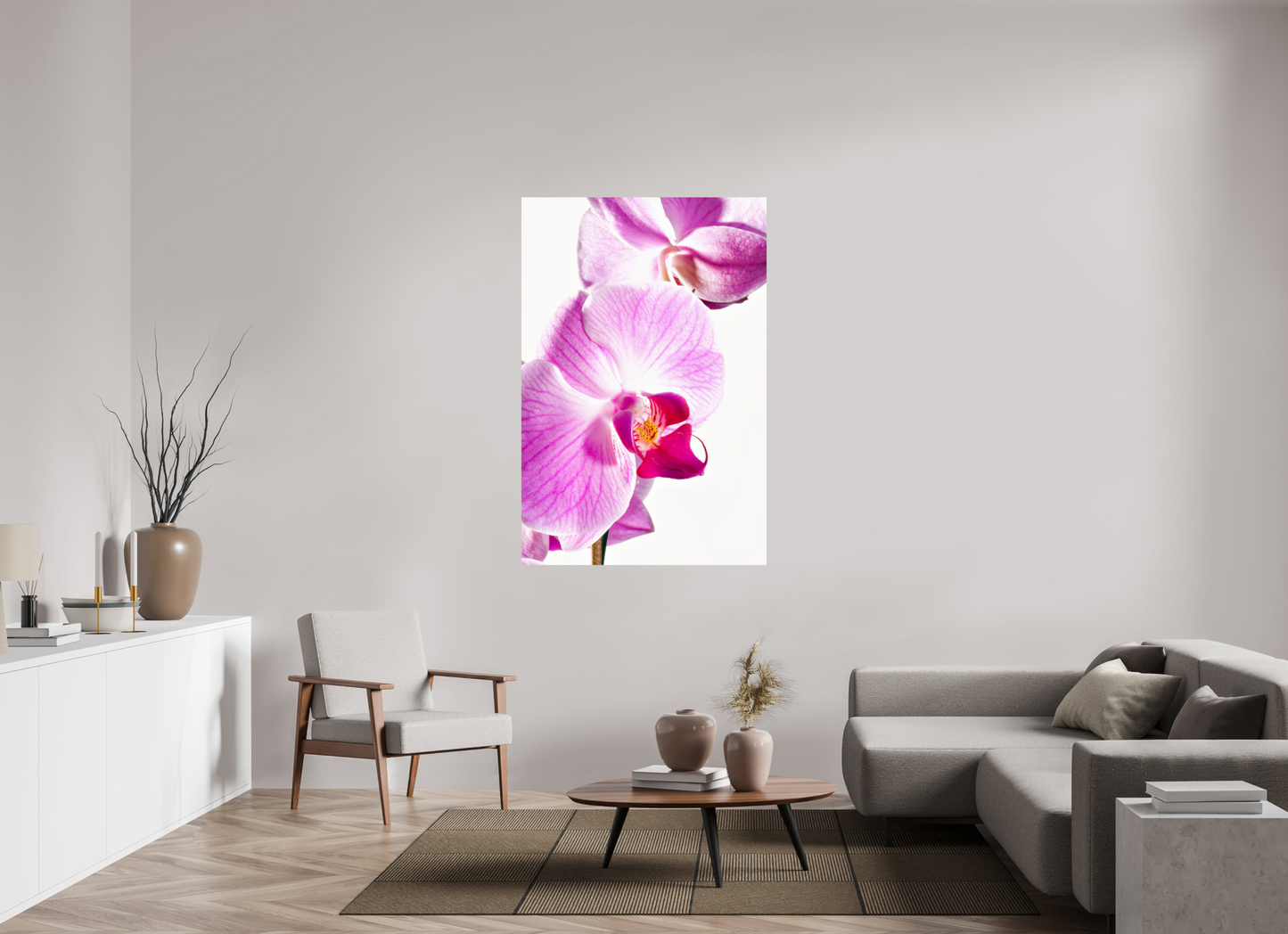 100 x 150 cm, Fine Art Print Baryta auf Alu-Dibond Phalaenopsis-01