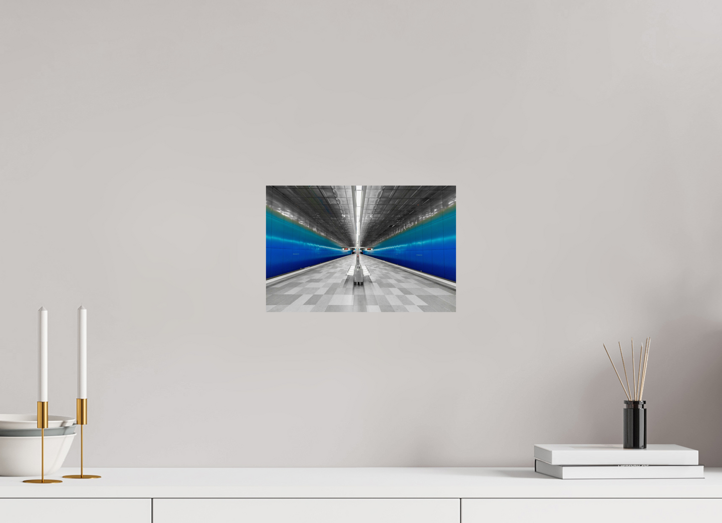 30 x 20 cm, Fine Art Print Metallic Edition Ueberseequaritier #1 Hamburg