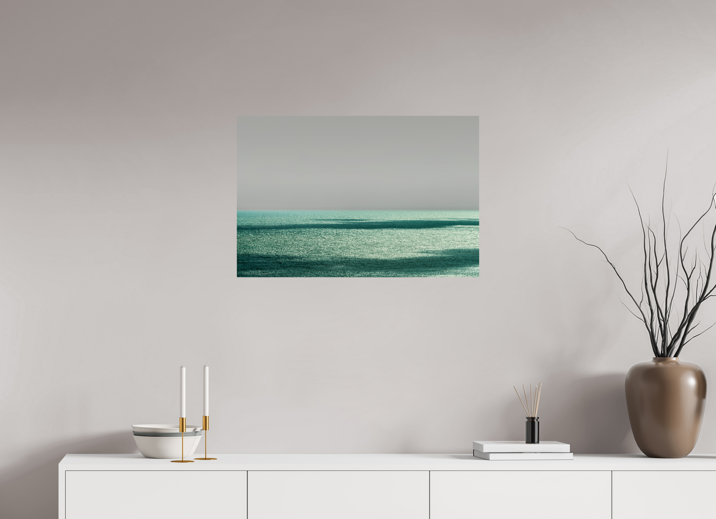 75 x 50 cm, Fine Art Print auf Alu-Dibond ohne Aufhang Book Cover Brazil Waterline -RN