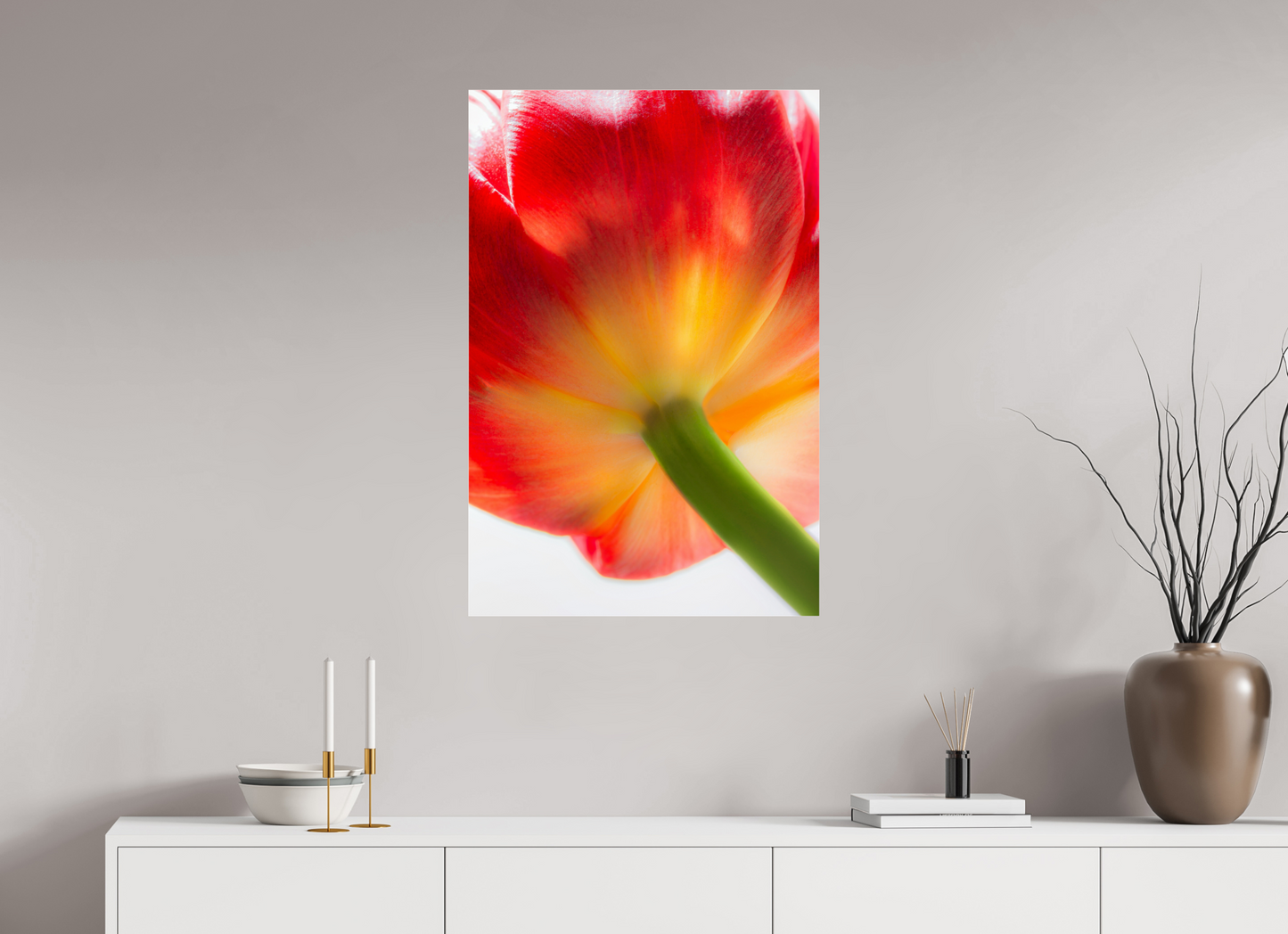 60 x 90 cm, Glänzender Foto-Abzug Acrylglas Tulpe-08