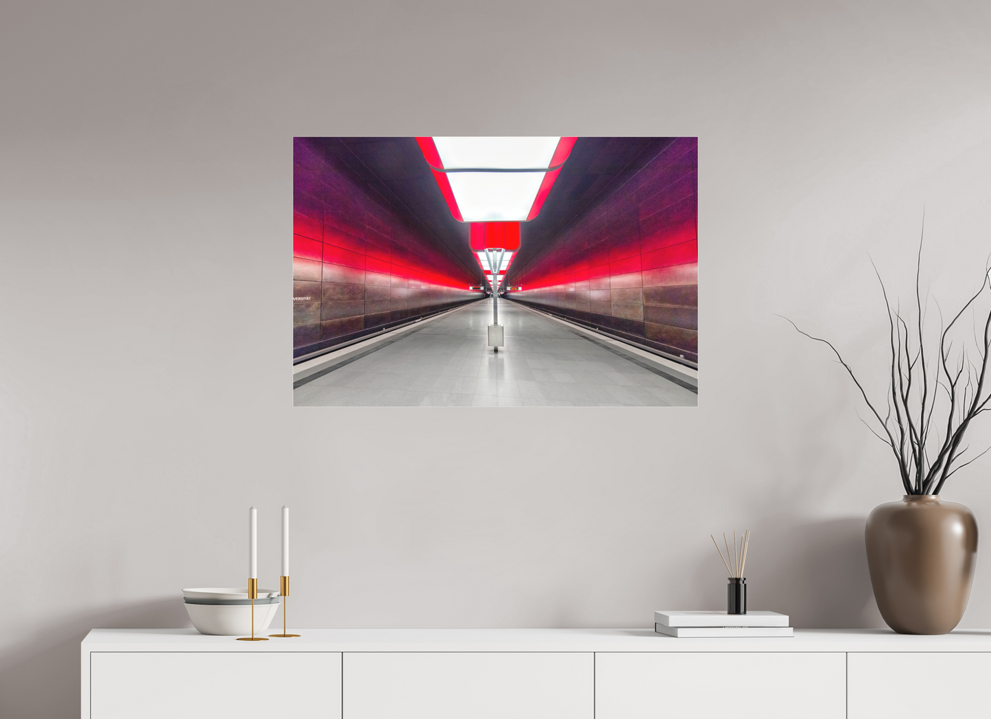 90 x 60 cm, Fine Art Acrylglas Matt Hafen City Universitaet_3 Hamburg