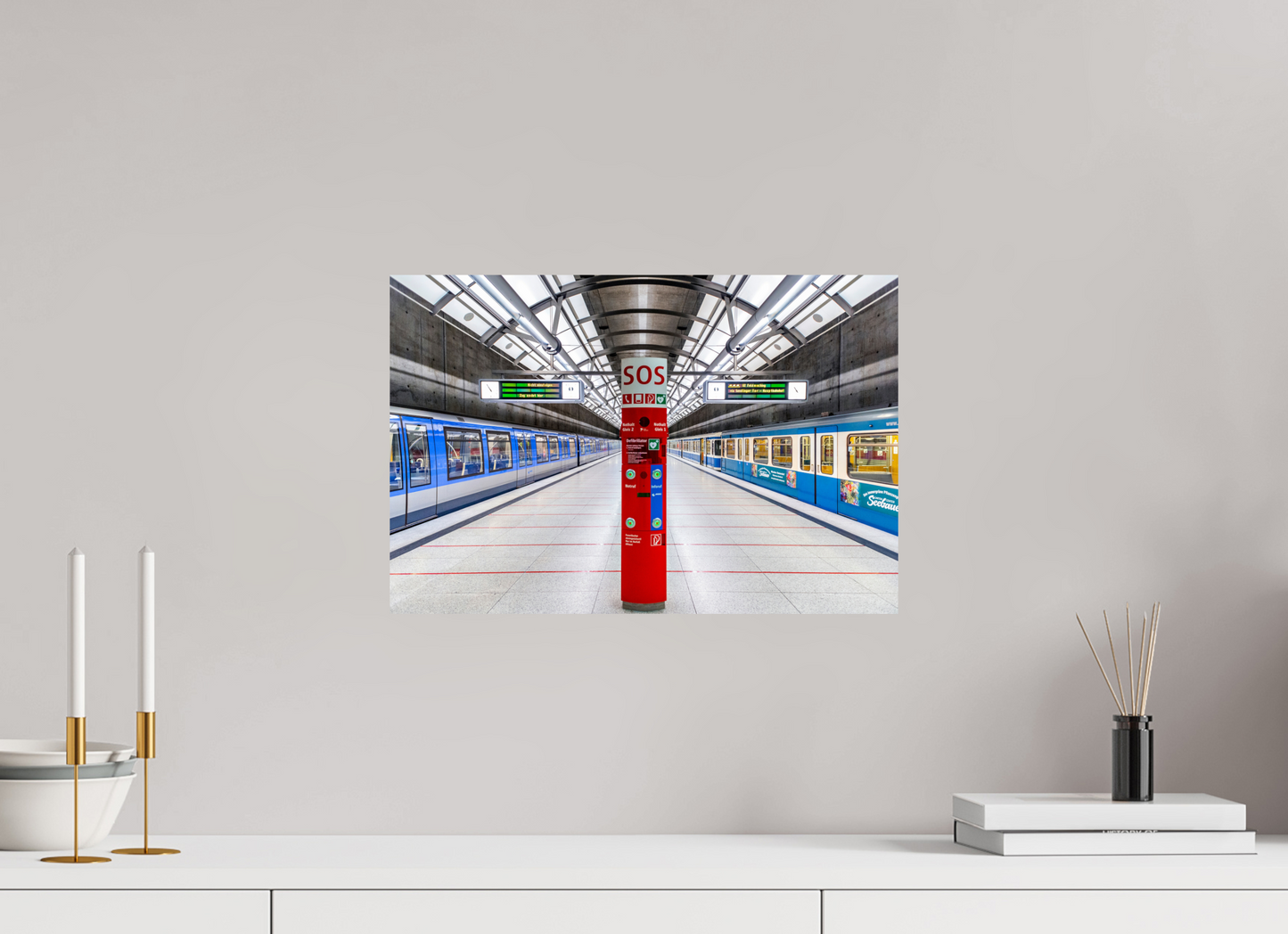 45 x 30 cm, Fine Art Print Metallic Edition Messestadt Ost #1 München