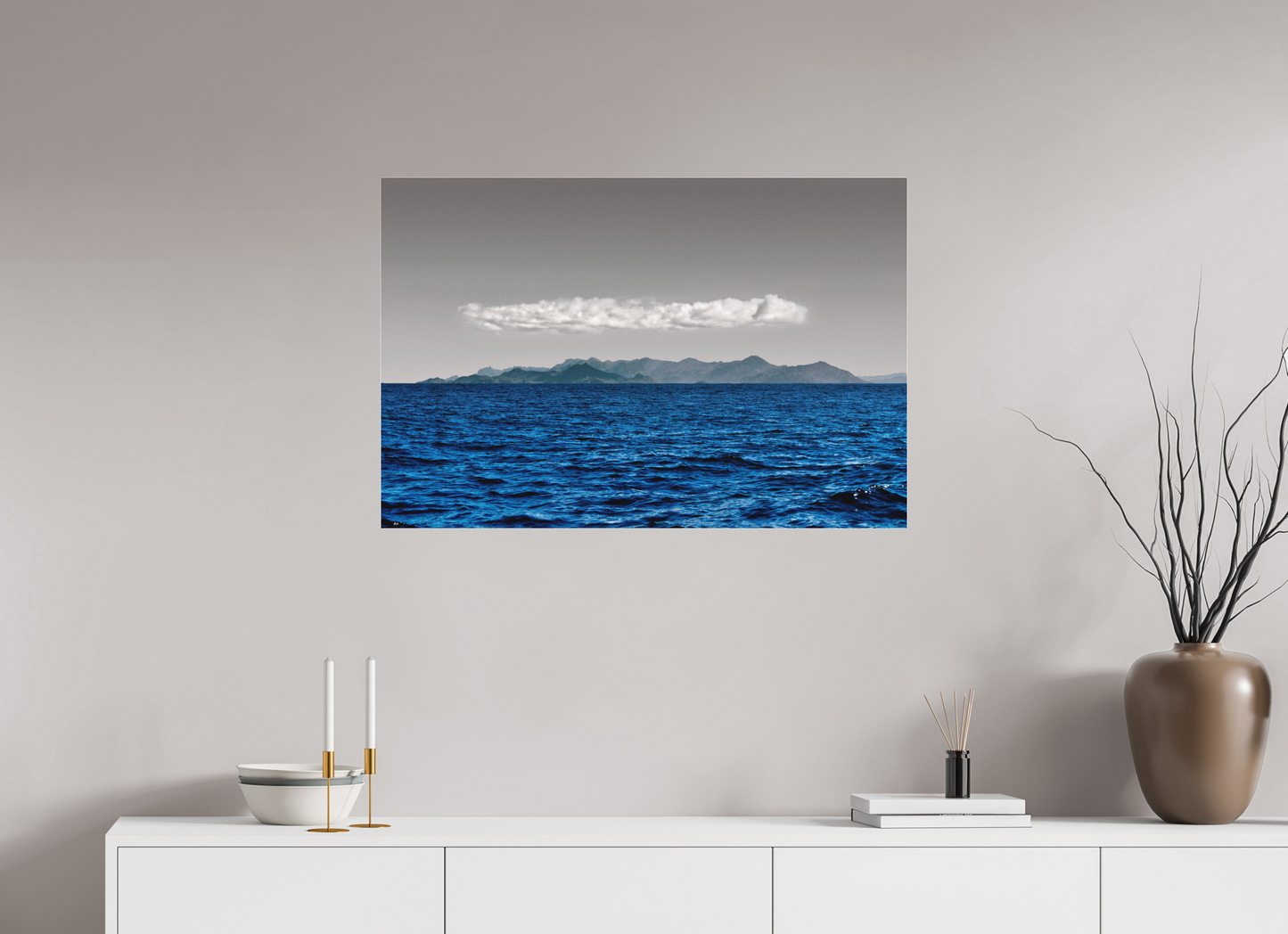 90 x 60 cm, Fine Art Acrylglas Matt Vista da Costa - Peruíbe - SP