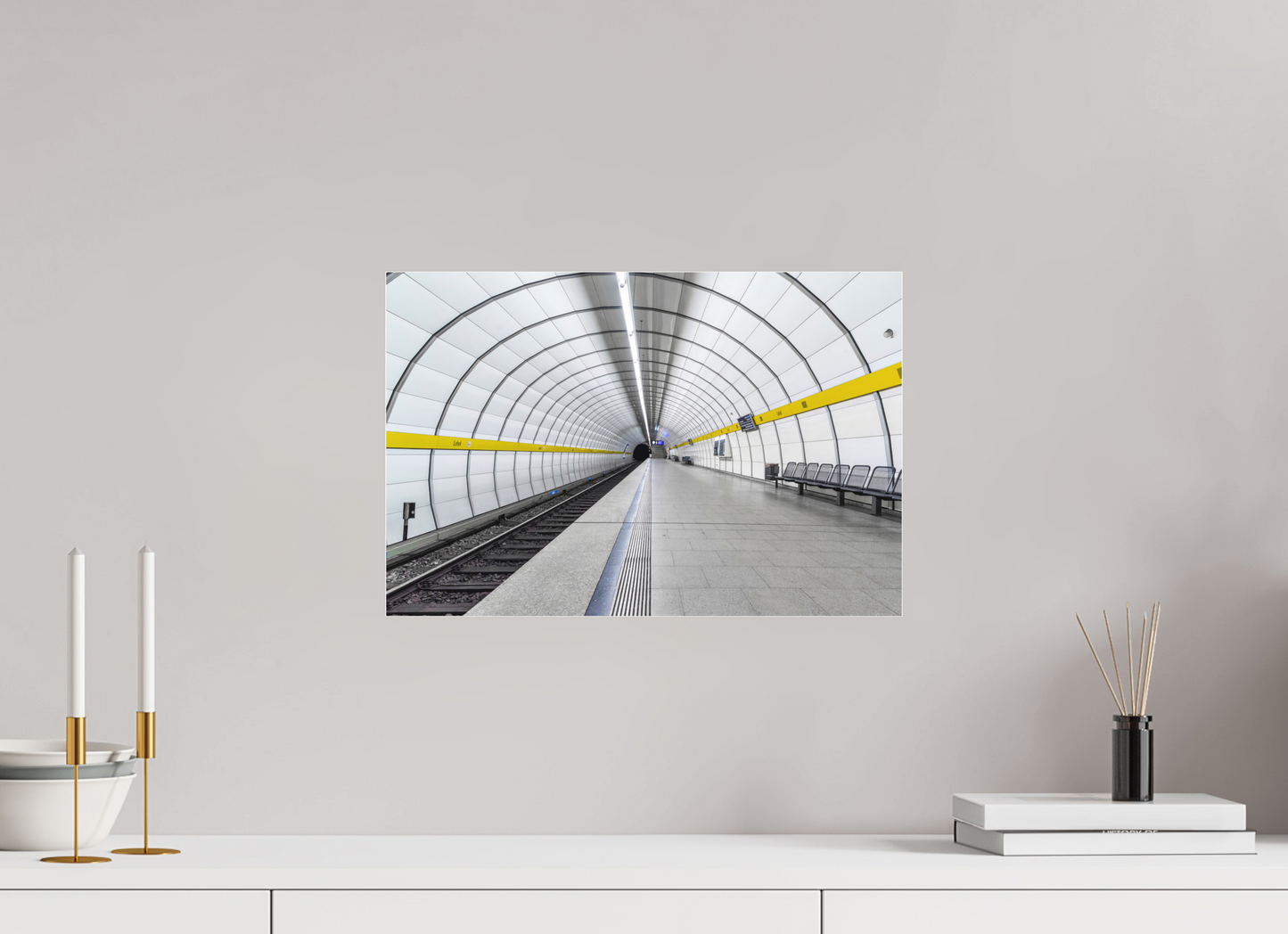 45 x 30 cm, Fine Art Acrylglas Matt Mundsburg #1 Hamburg