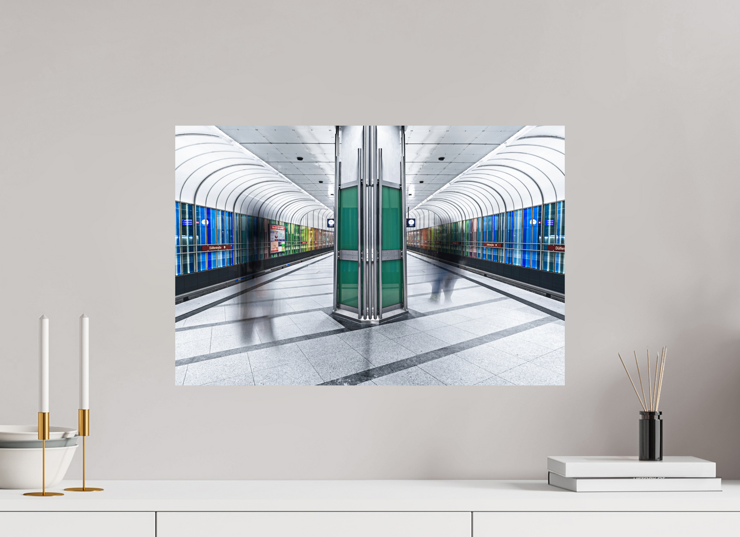 60 x 40 cm, Fine Art Print Metallic Edition Duefelrlstrasse #4 München