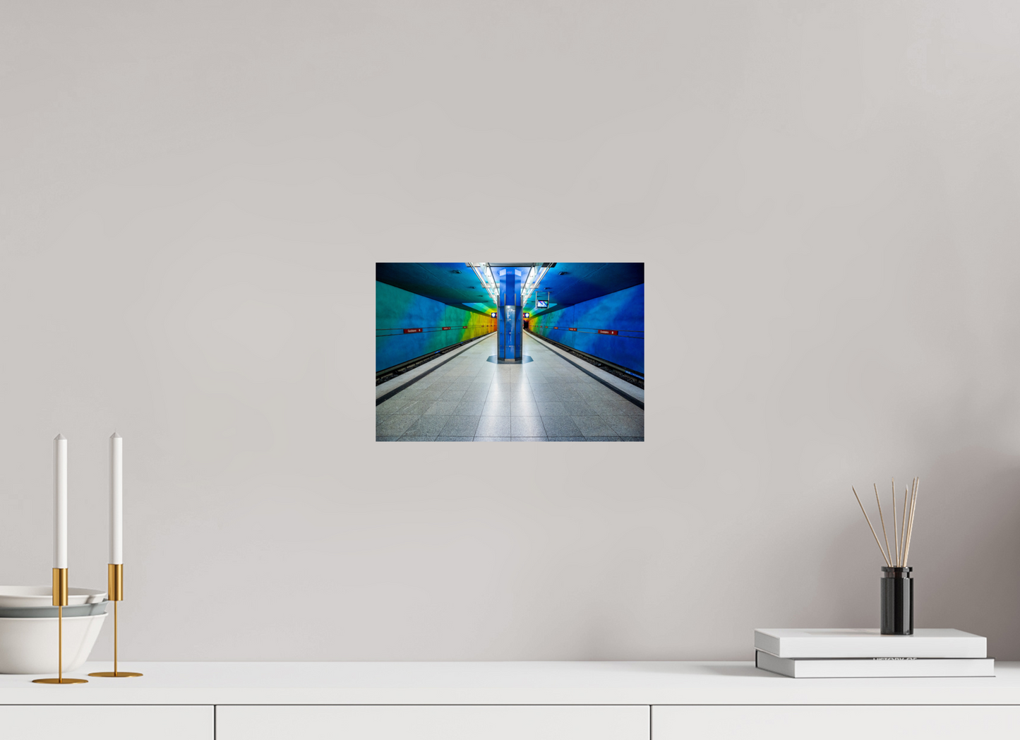 30 x 20 cm, Fine Art Print Metallic Edition Candidplatz #4 München