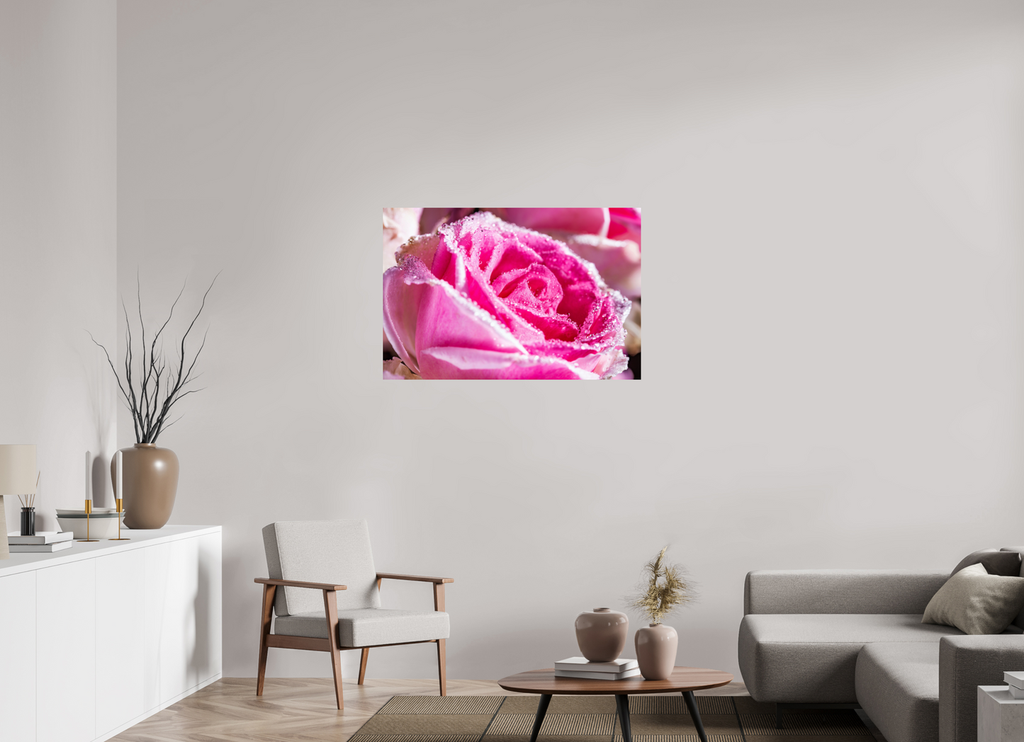 105 x 70 cm, ChromaLuxe HD Metal Print Rose_09
