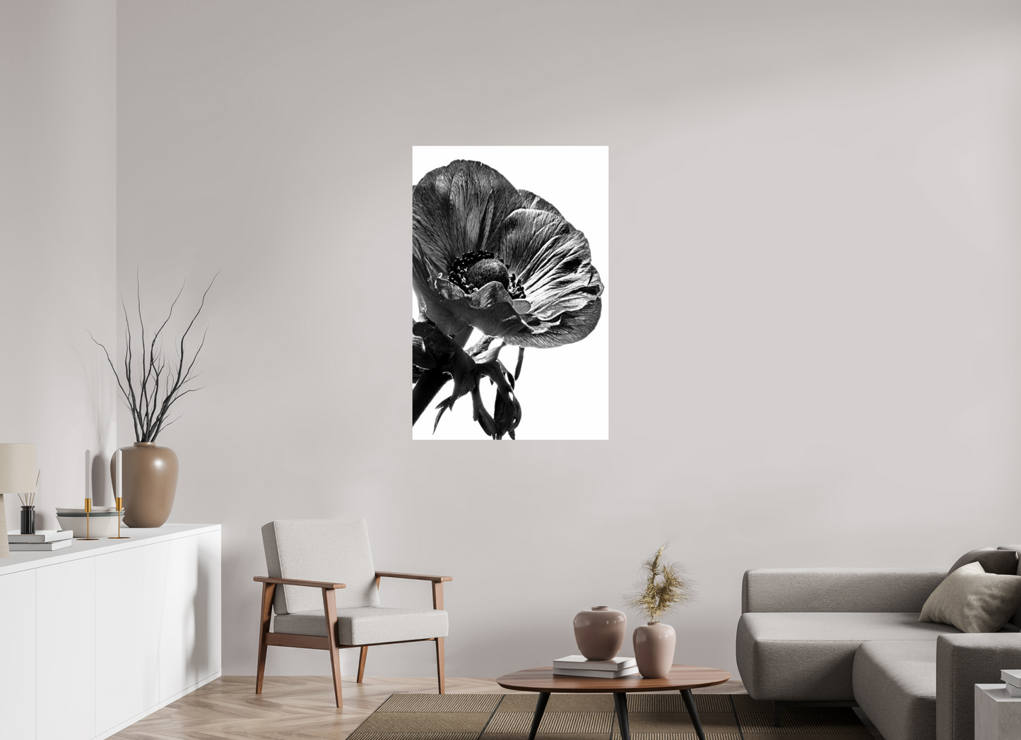 80 x 120 cm, ChromaLuxe HD Metal Print Kronenanemone_01