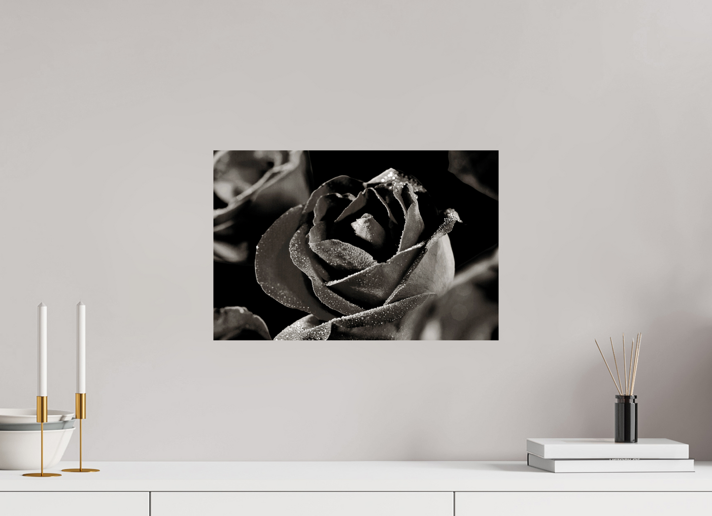 45 x 30 cm, Fine Art Print Baryta auf Alu-Dibond Rose_02