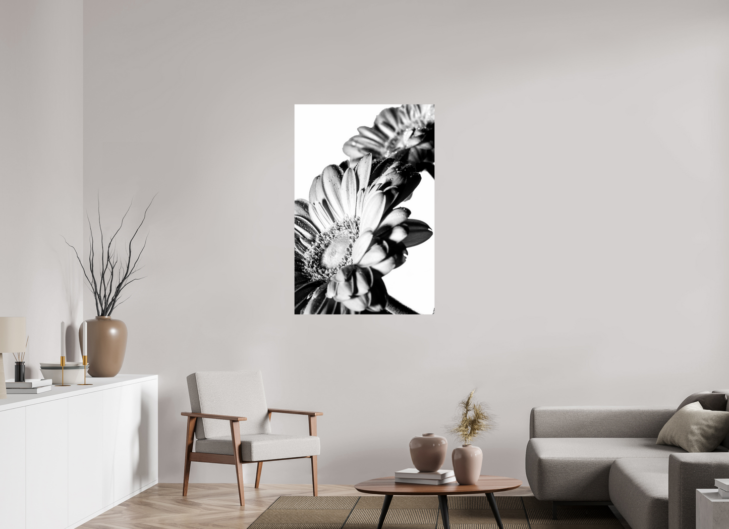 80 x 120 cm, ChromaLuxe HD Metal Print Gerbera_08