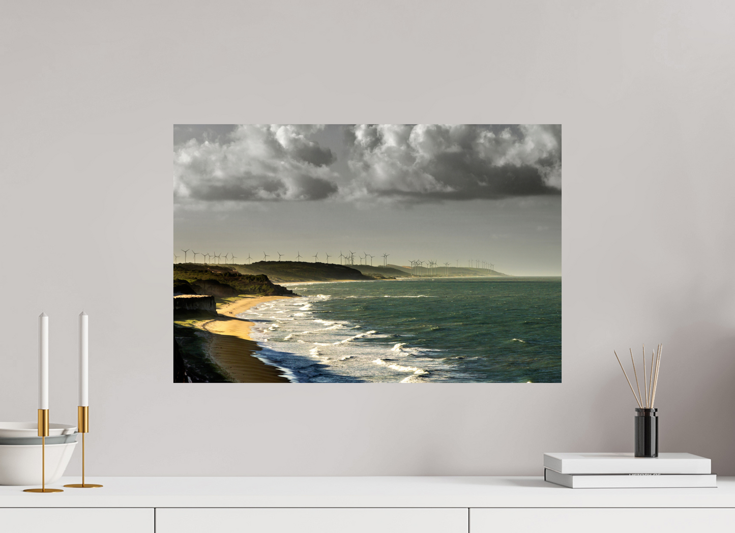 60 x 40 cm, Fine Art Print auf Alu-Dibond ohne Aufhang Baía de Traição - PB