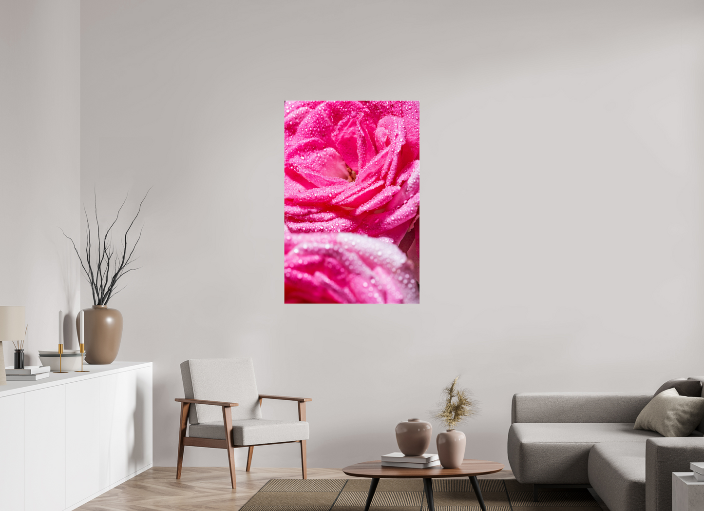 80 x 120 cm, Glänzender Foto-Abzug Acrylglas Rose_10