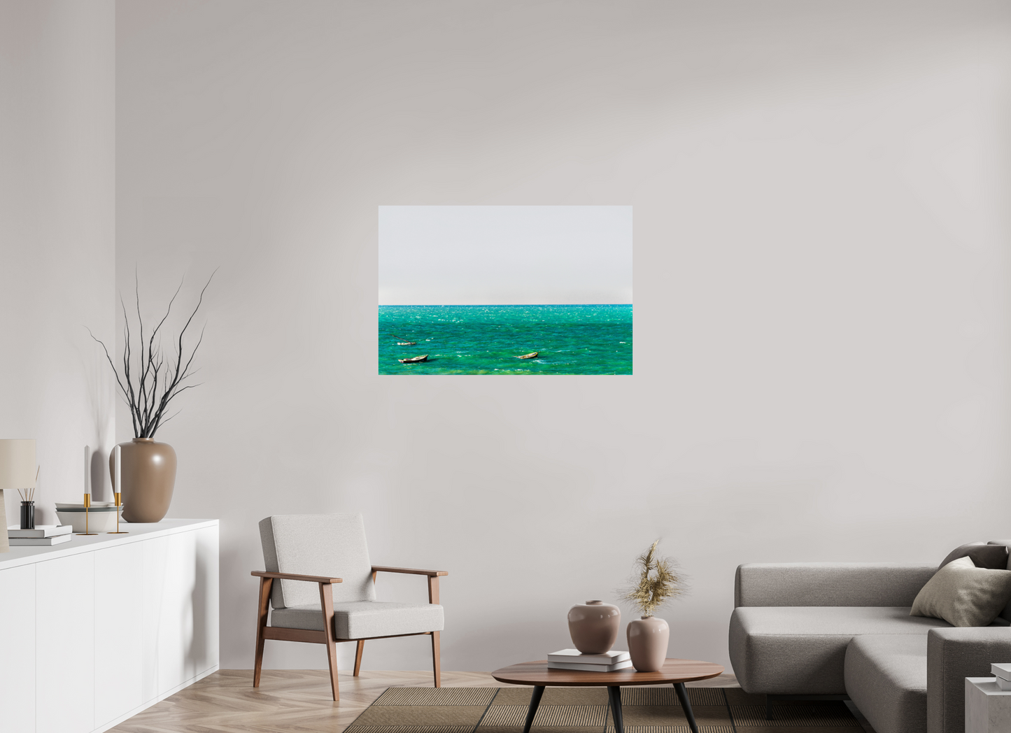 105 x 70 cm, Fine Art Print auf Alu-Dibond ohne Aufhang Praia de Canoa Quebrada - Canoa Quebrada- CE