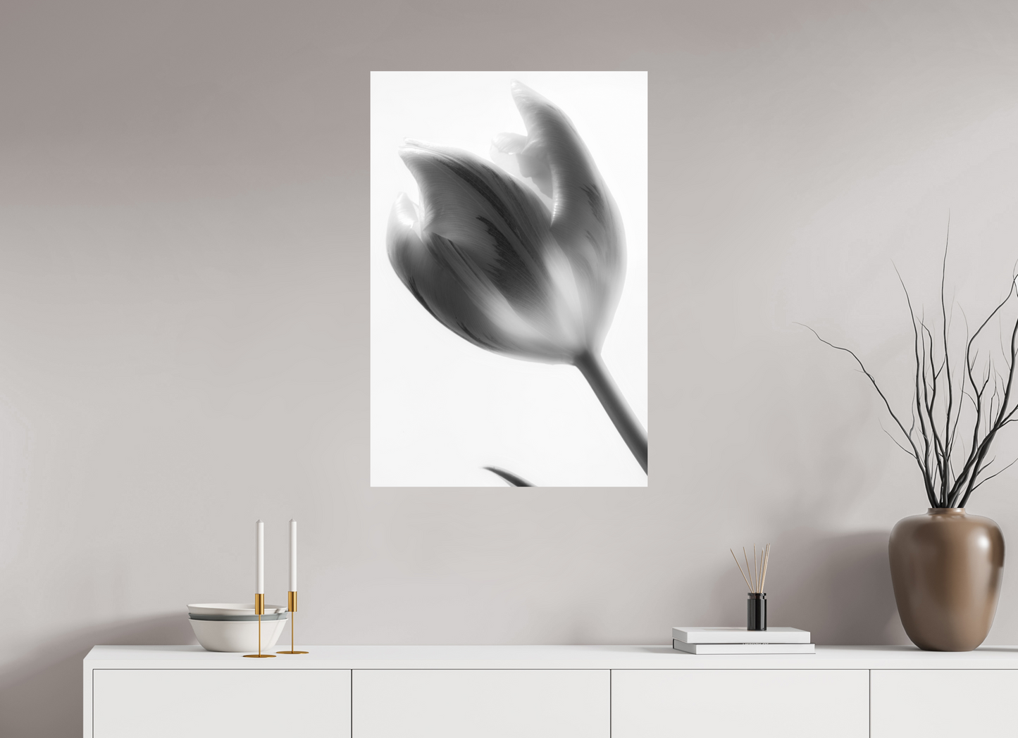 60 x 90 cm, Fine Art Print Baryta auf Alu-Dibond Tulpe-05