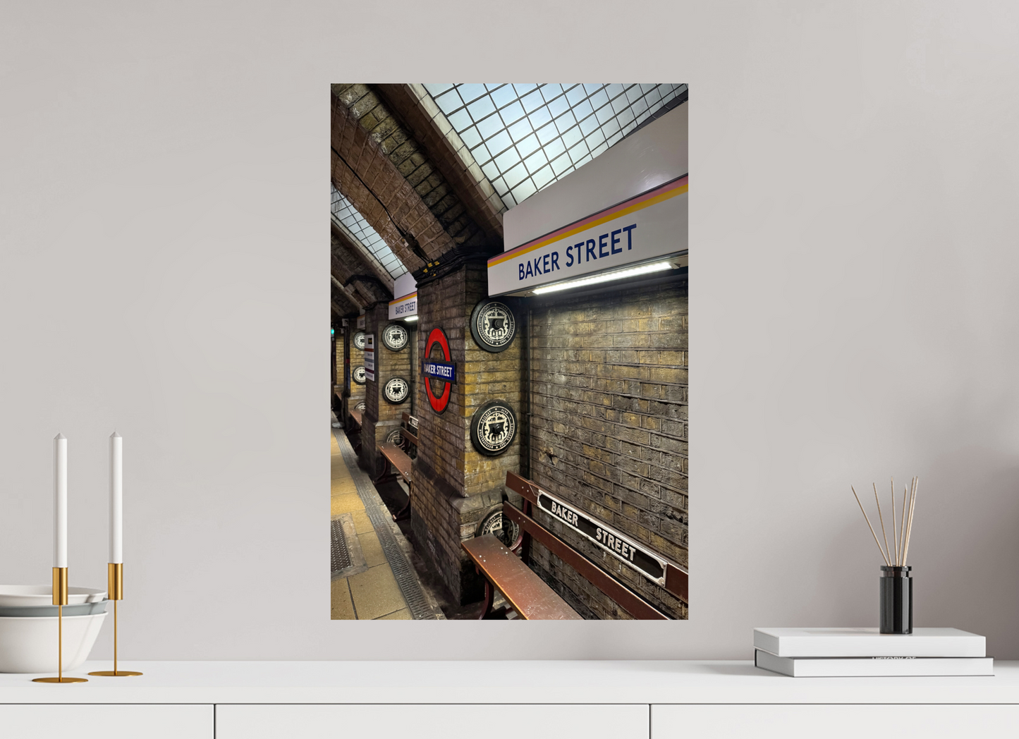 40 x 60 cm, Fine Art Print Metallic Edition Baker-Street #2 London