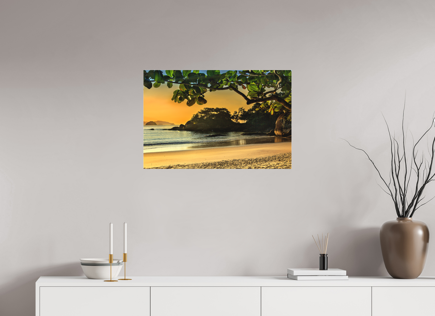 75 x 50 cm, Fine Art Acrylglas Matt Praia do Félix - SP