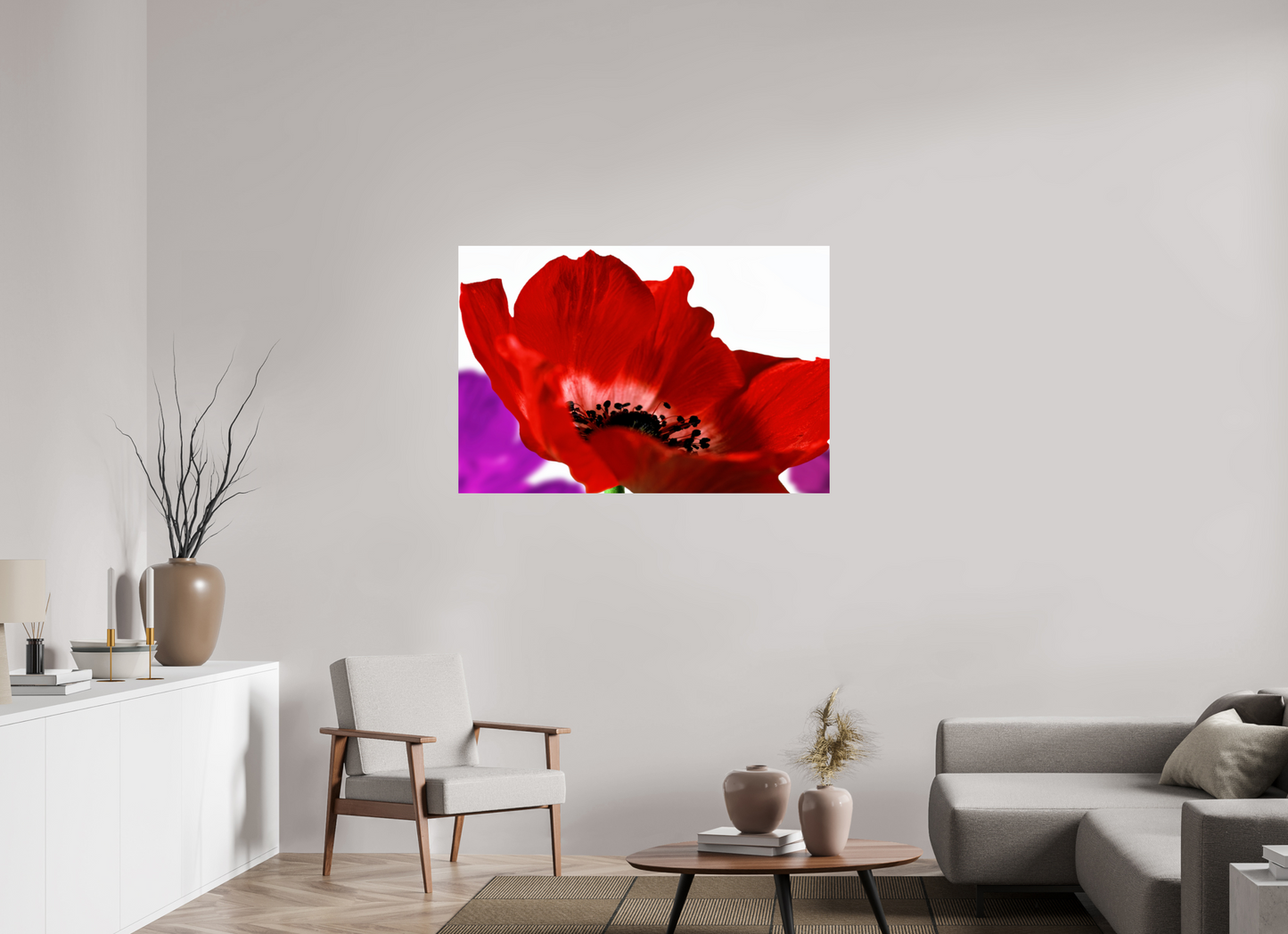 120 x 80 cm, Fine Art Print Baryta auf Alu-Dibond Kronenanemone_07