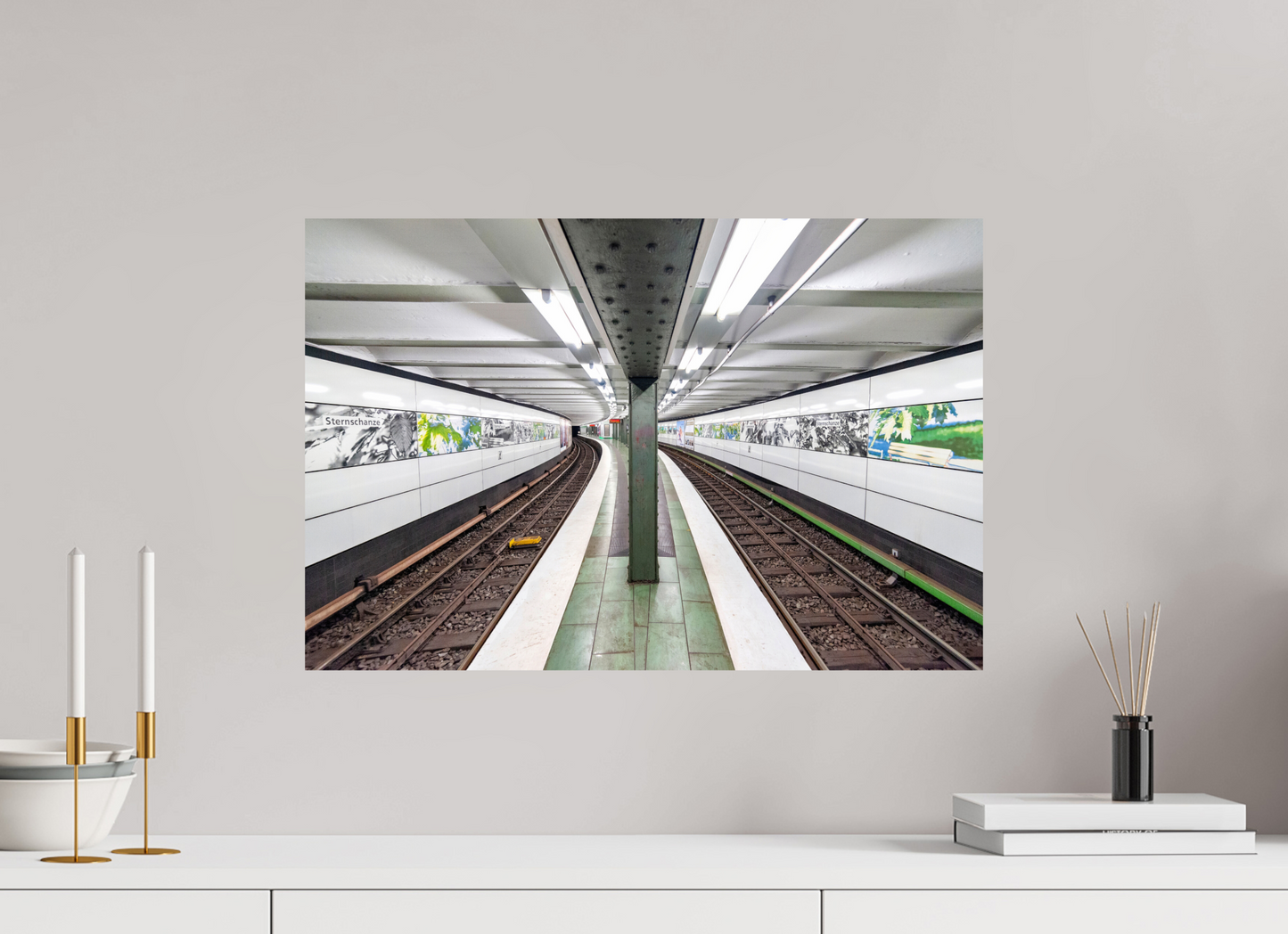 60 x 40 cm, Fine Art Print Metallic Edition Sternchanze #1 Hamburg