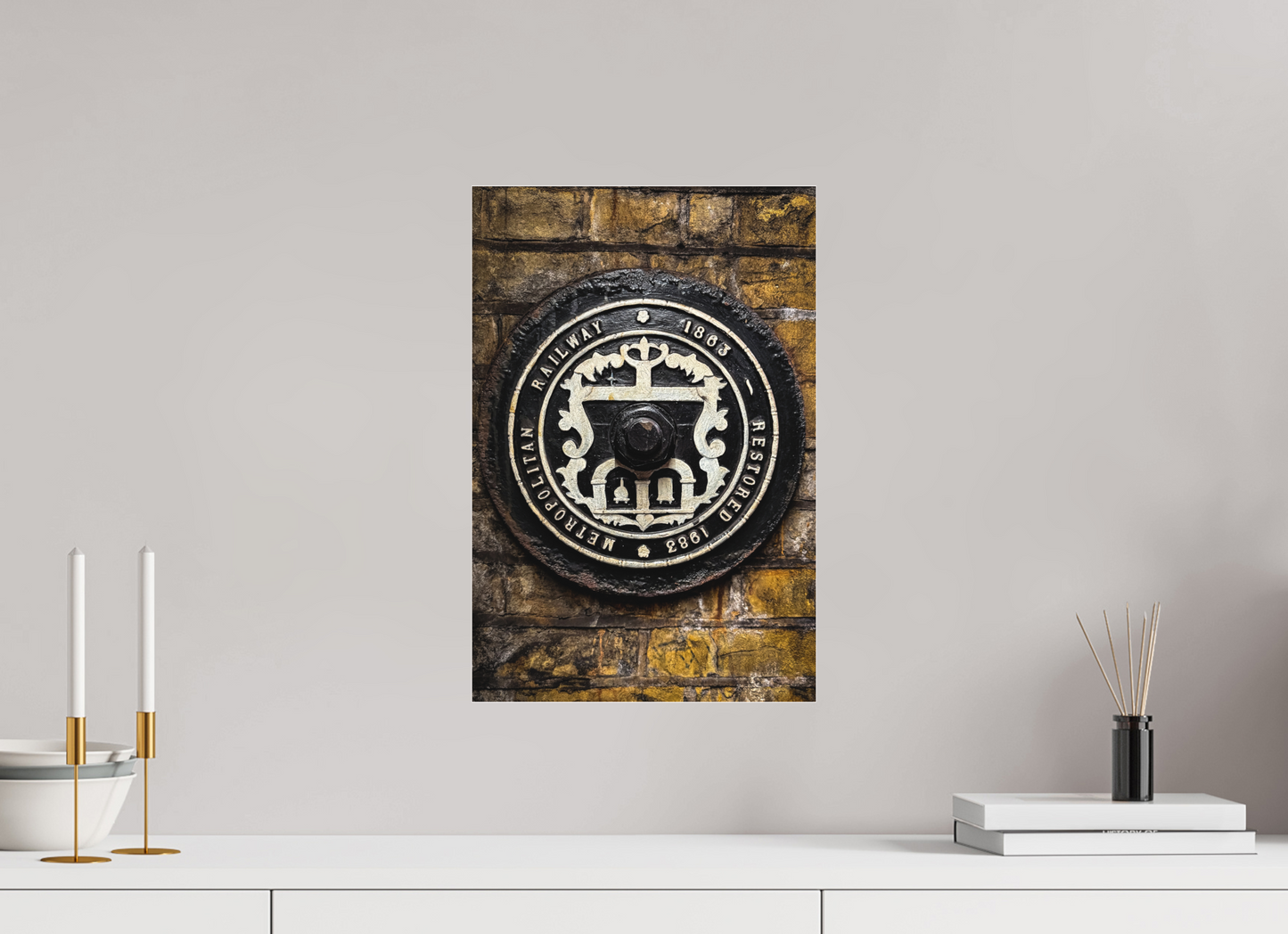 30 x 45 cm, Fine Art Acrylglas Matt Station Baker-Street #4 London