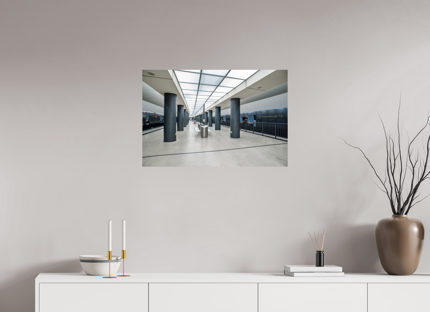 75 x 50 cm, Fine Art Print Metallic Edition Brandenburger-Tor #3 Berlin