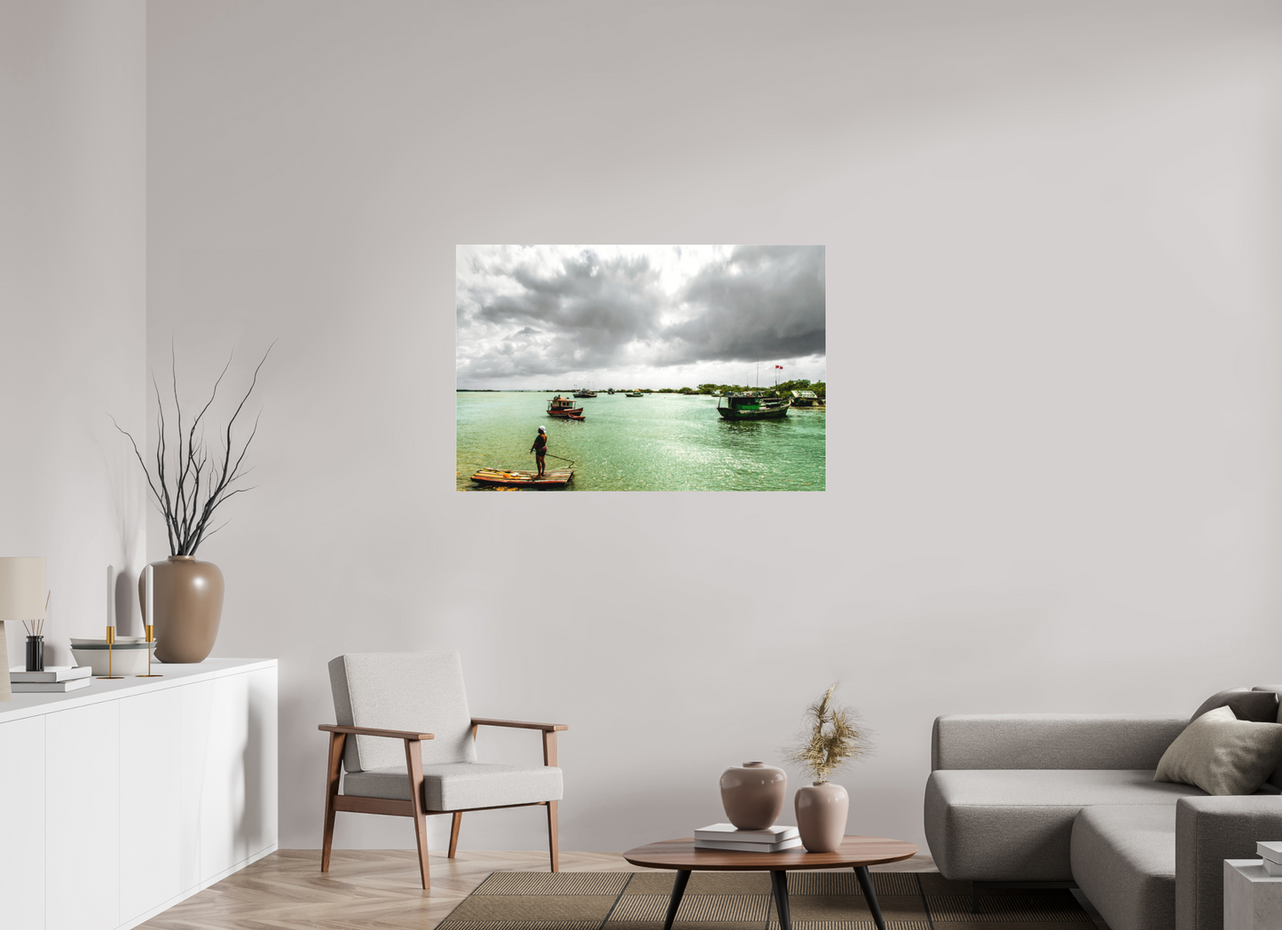 120 x 80 cm, Fine Art Acrylglas Matt Rio João de Tiba - Santa Cruz Cabrália - BA