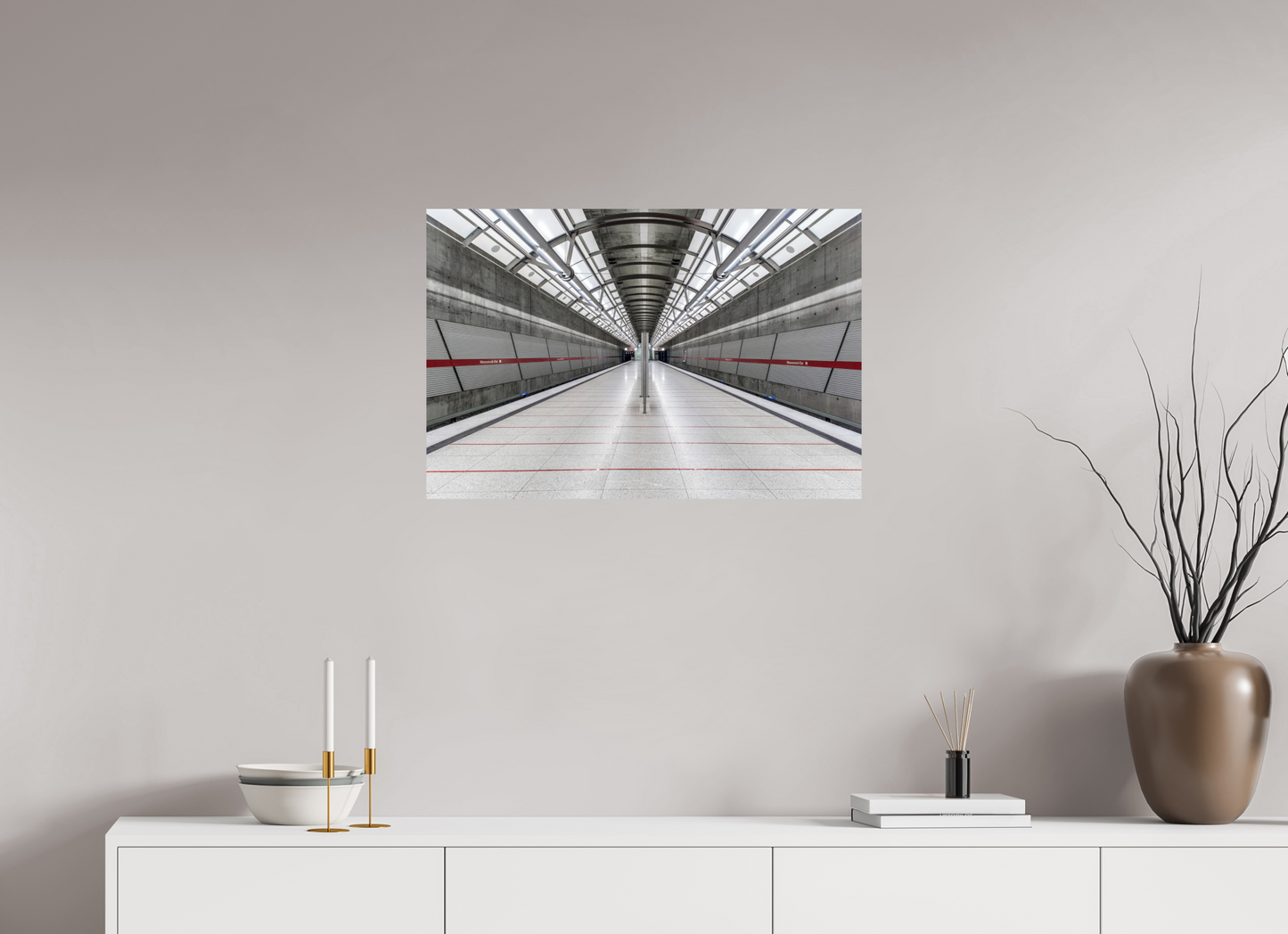 75 x 50 cm, Fine Art Print Metallic Edition Messestadt-Ost #3 München