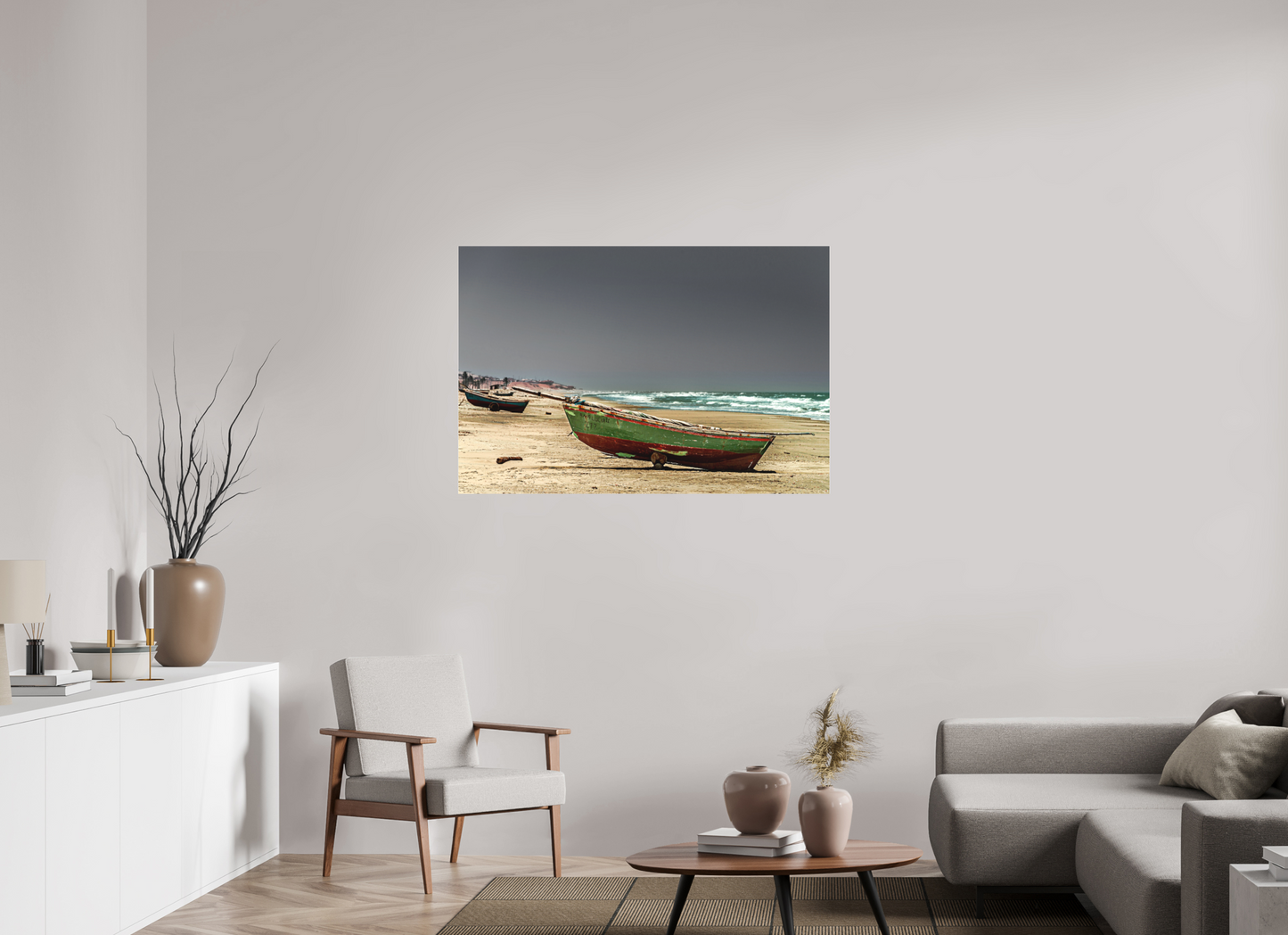 120 x 80 cm, Fine Art Acrylglas Matt Praia do Rosado -Porto do Mangue - RN