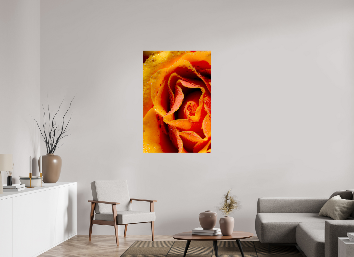 80 x 120 cm, ChromaLuxe HD Metal Print Rose_05