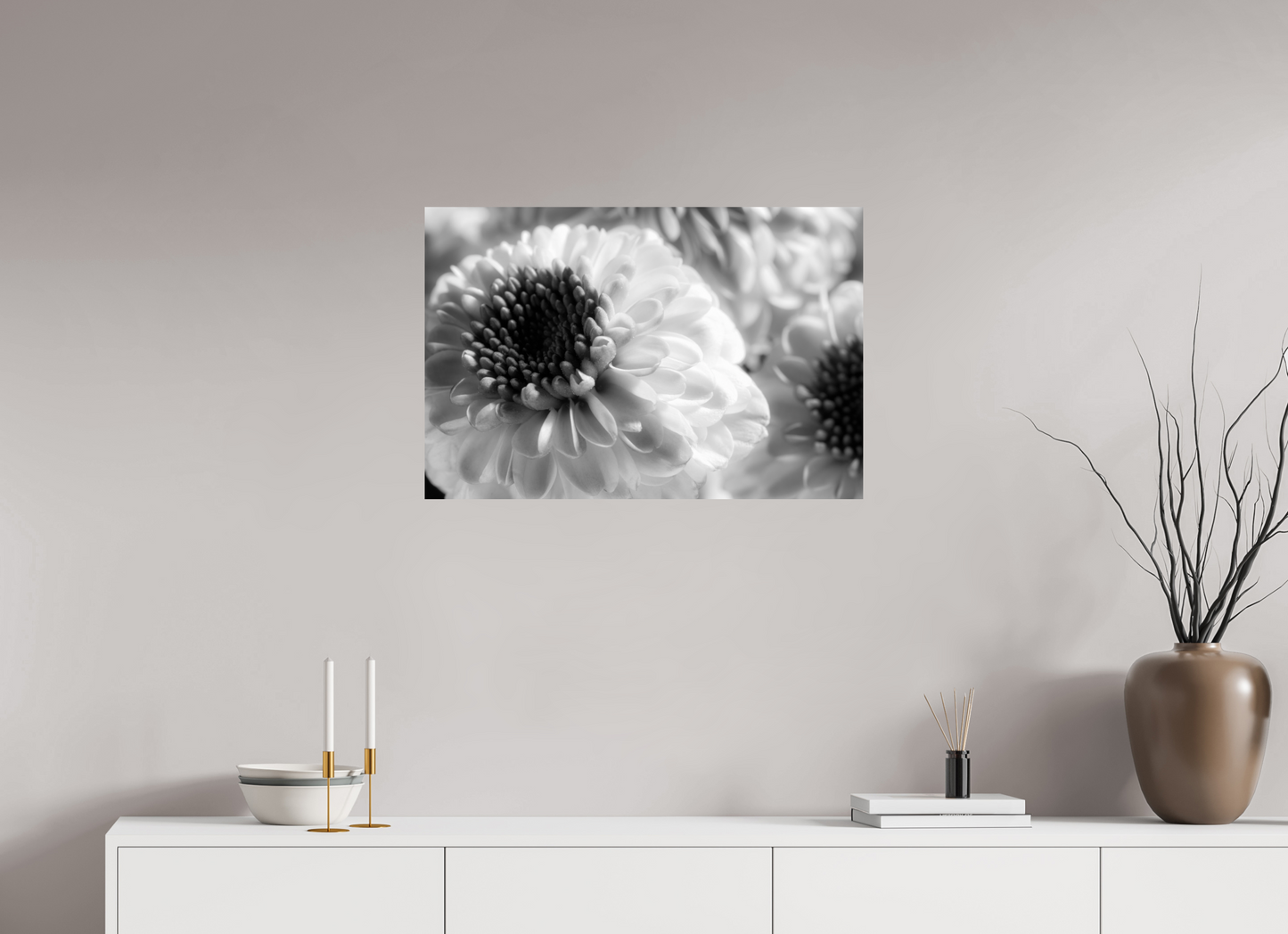 75 x 50 cm, Fine Art Print Baryta auf Alu-Dibond Chrysanthemen-07