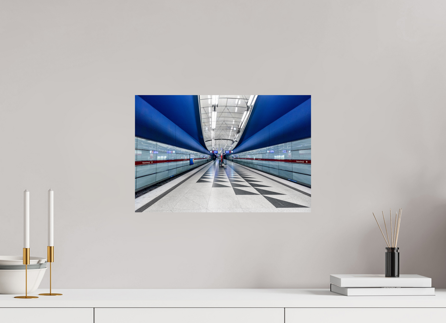 45 x 30 cm, Fine Art Print Metallic Edition Hasenbergl #5 Müchen