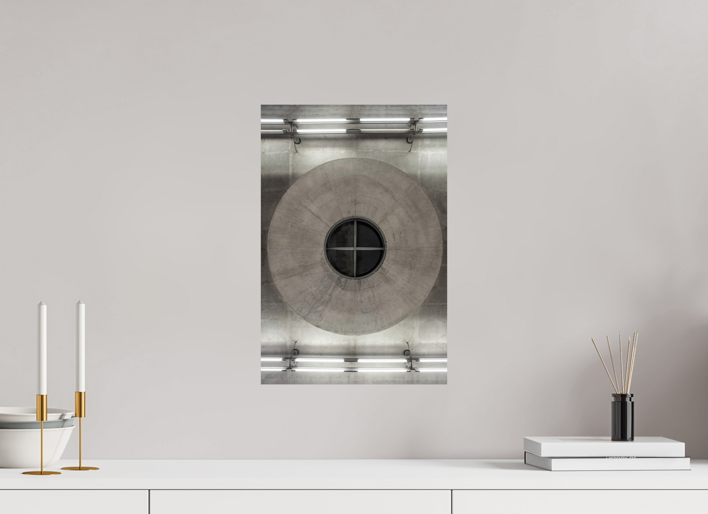 30 x 45 cm, Fine Art Print Metallic Edition Messestadt West #3 München