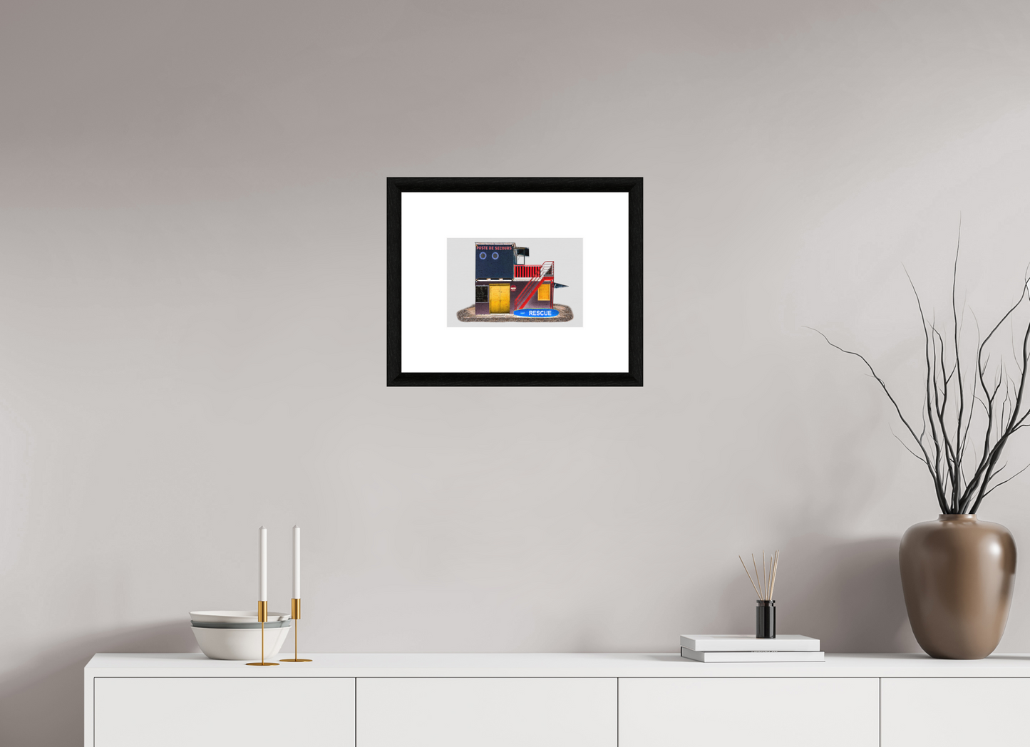 30 x 20 cm, Le Havre _ Framed _Passepartout_Photo Silk Baryta Hahnemuehle Recue