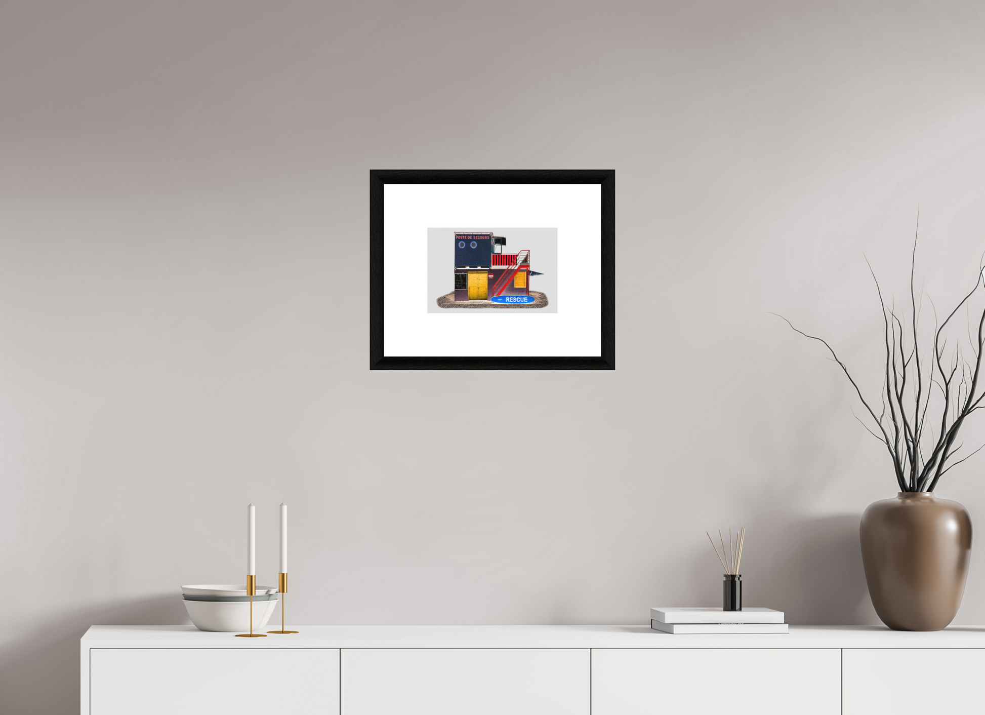 30 x 20 cm, Le Havre _ Framed _Passepartout_Photo Silk Baryta Hahnemuehle Recue