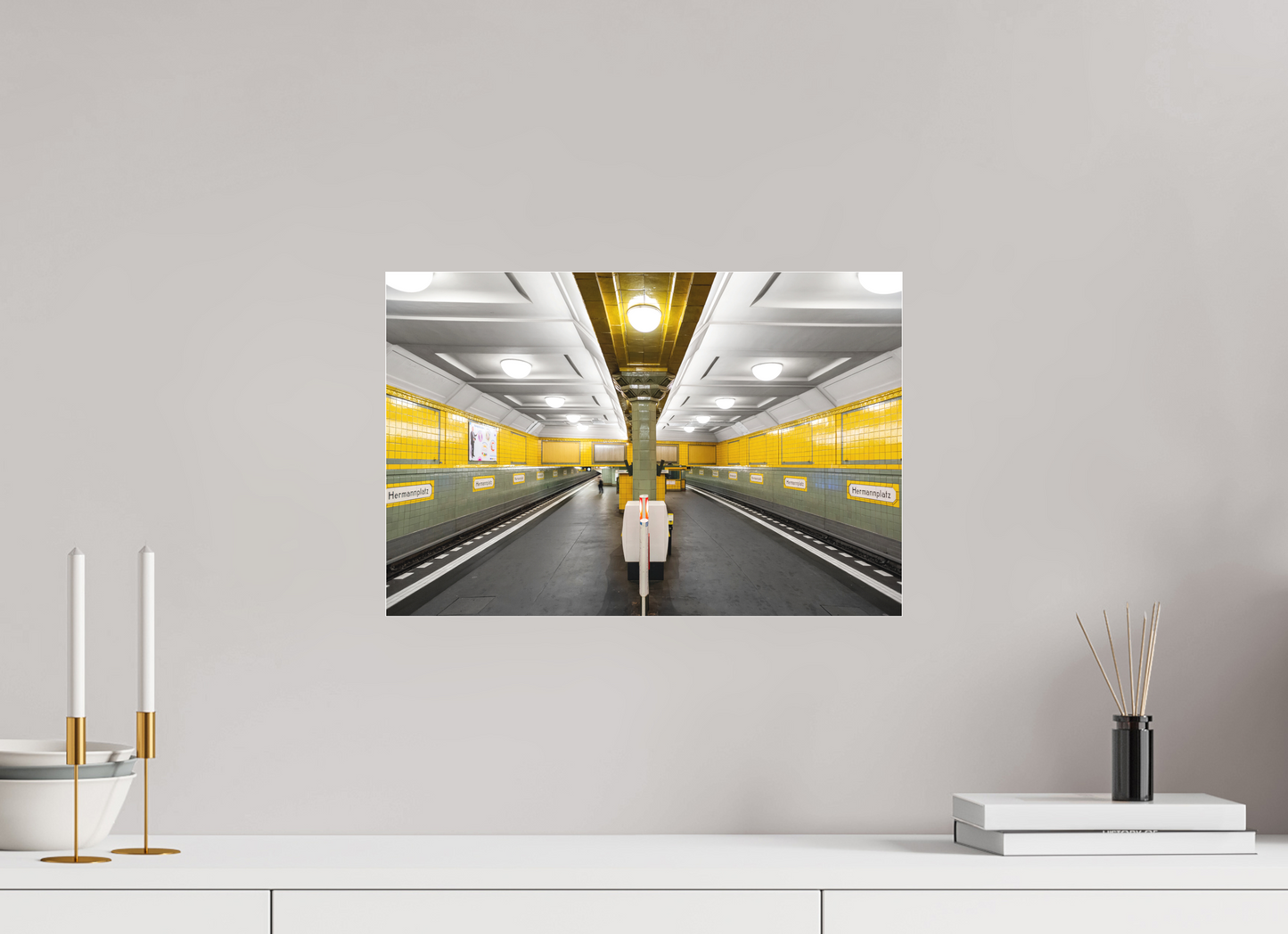 45 x 30 cm, Fine Art Acrylglas Matt Hermannsplatz #3 Berlin